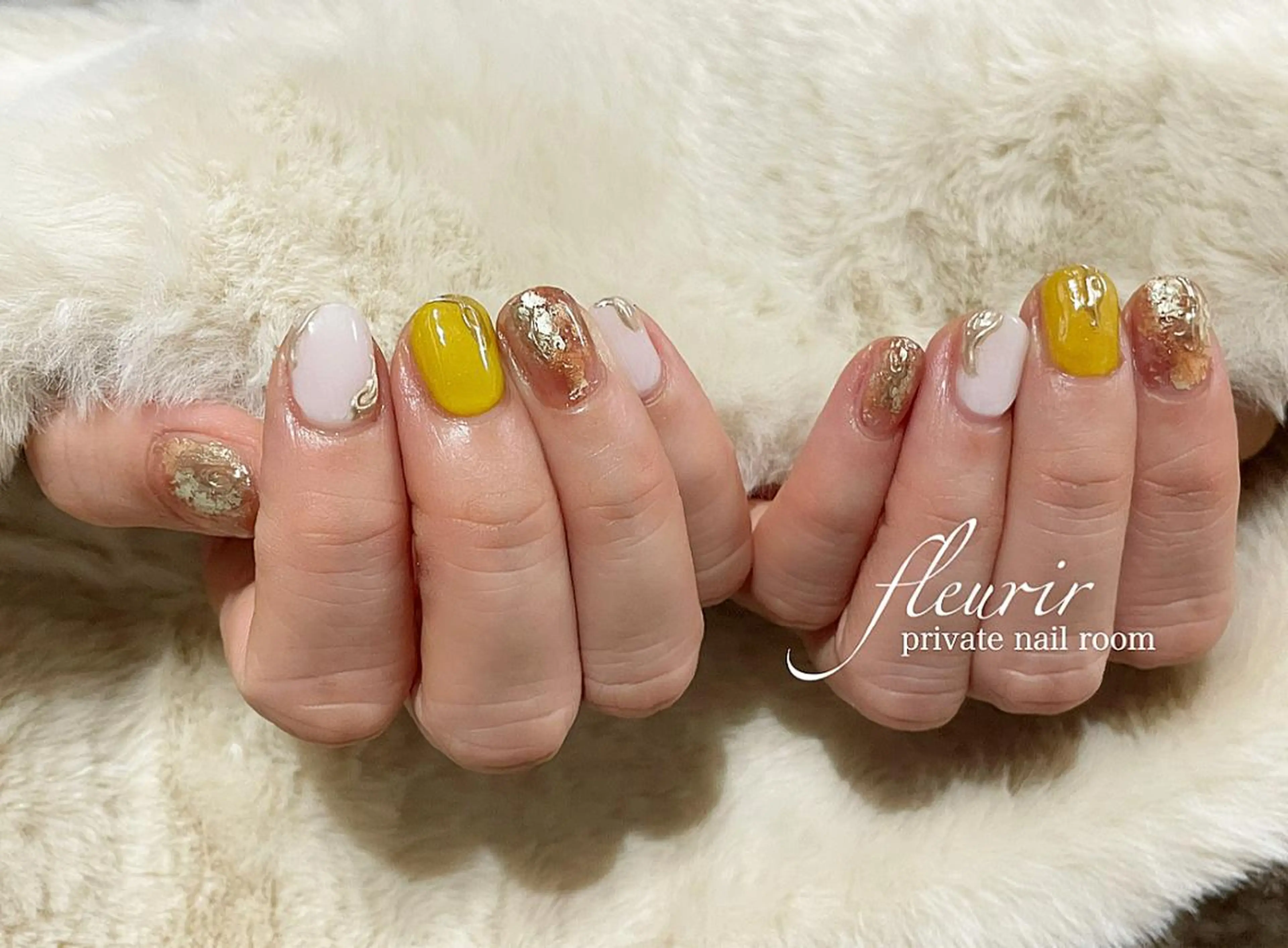 ネイル アートネイル べっ甲ネイル 長さ出し ジェルネイル ハードジェル フルリール 【プライベートサロンのネイルデザイン