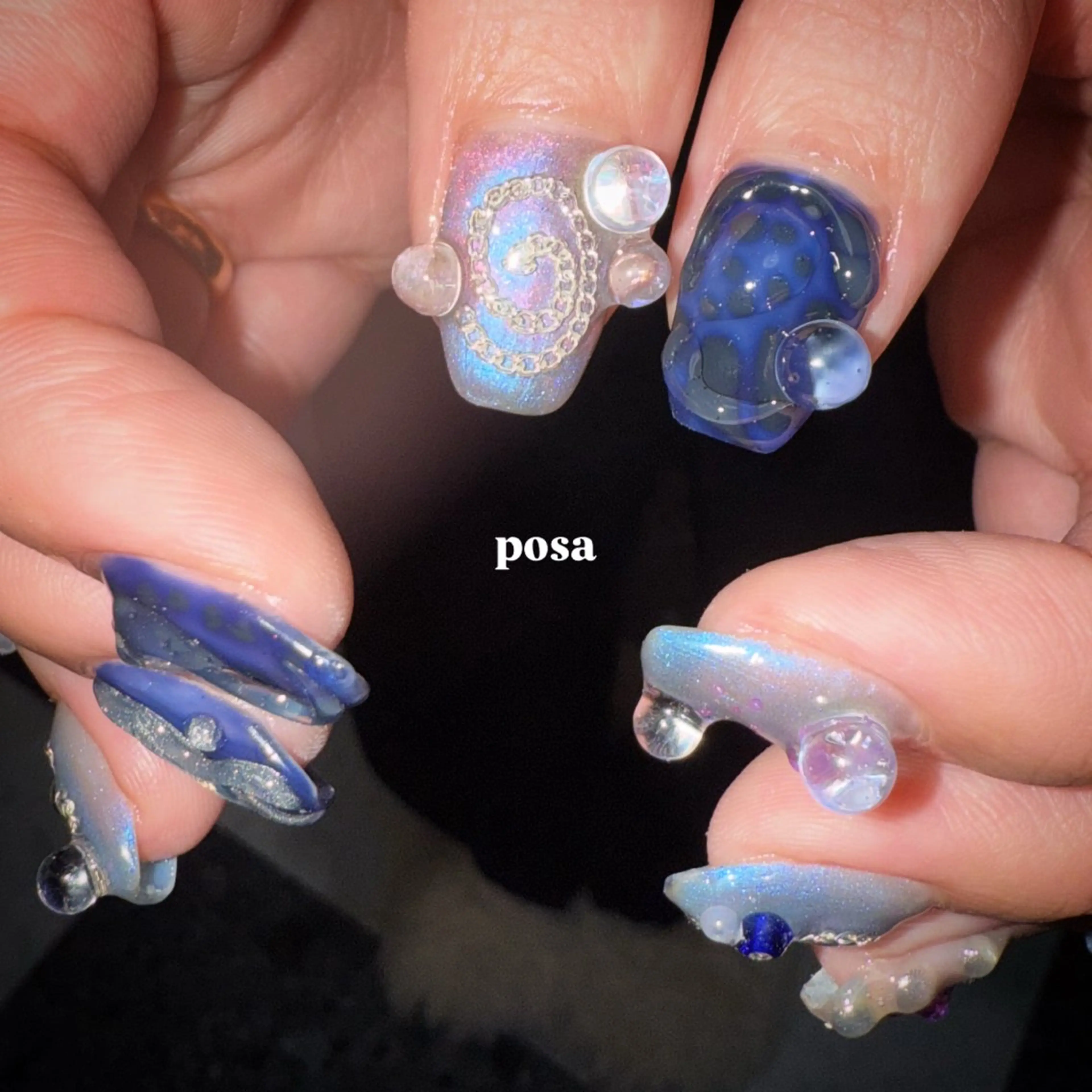 ネイル シンプルネイル ハンドネイル posa nail モエミのネイルデザイン
