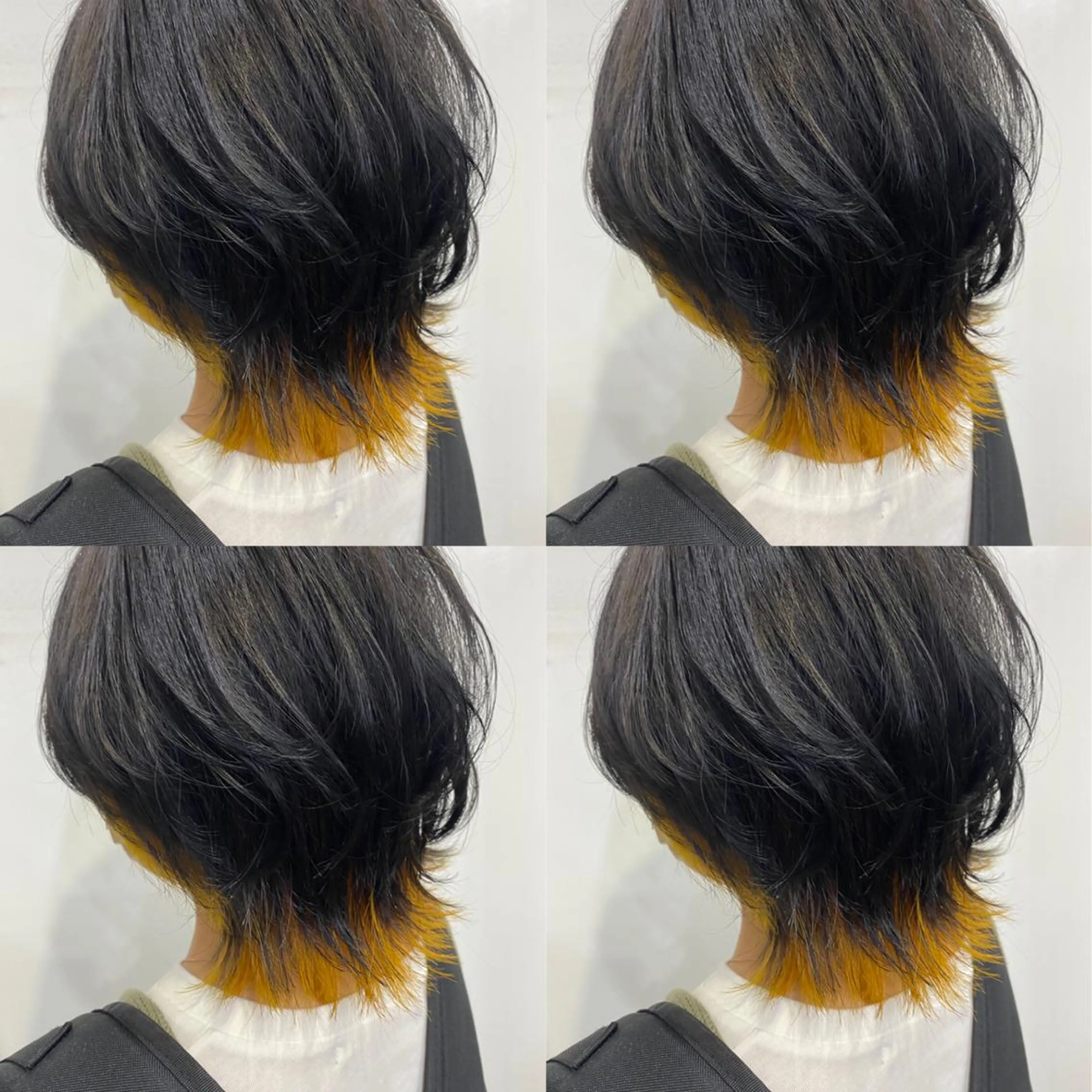 ショート イエローカラー Zina西新 井上貴幸のヘアスタイル