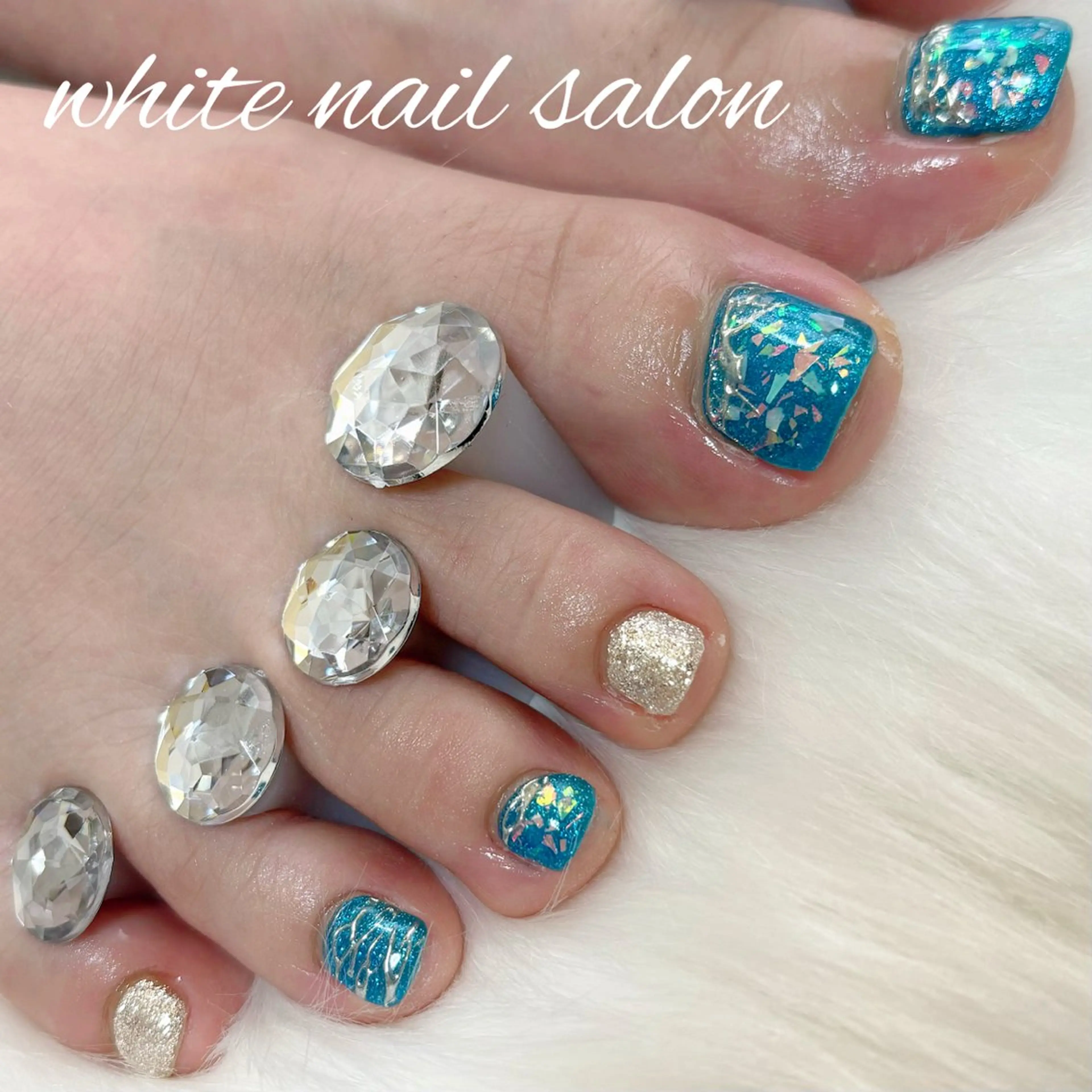 ネイル 持ち込み ホワイト フットネイル white nail salonのネイルデザイン