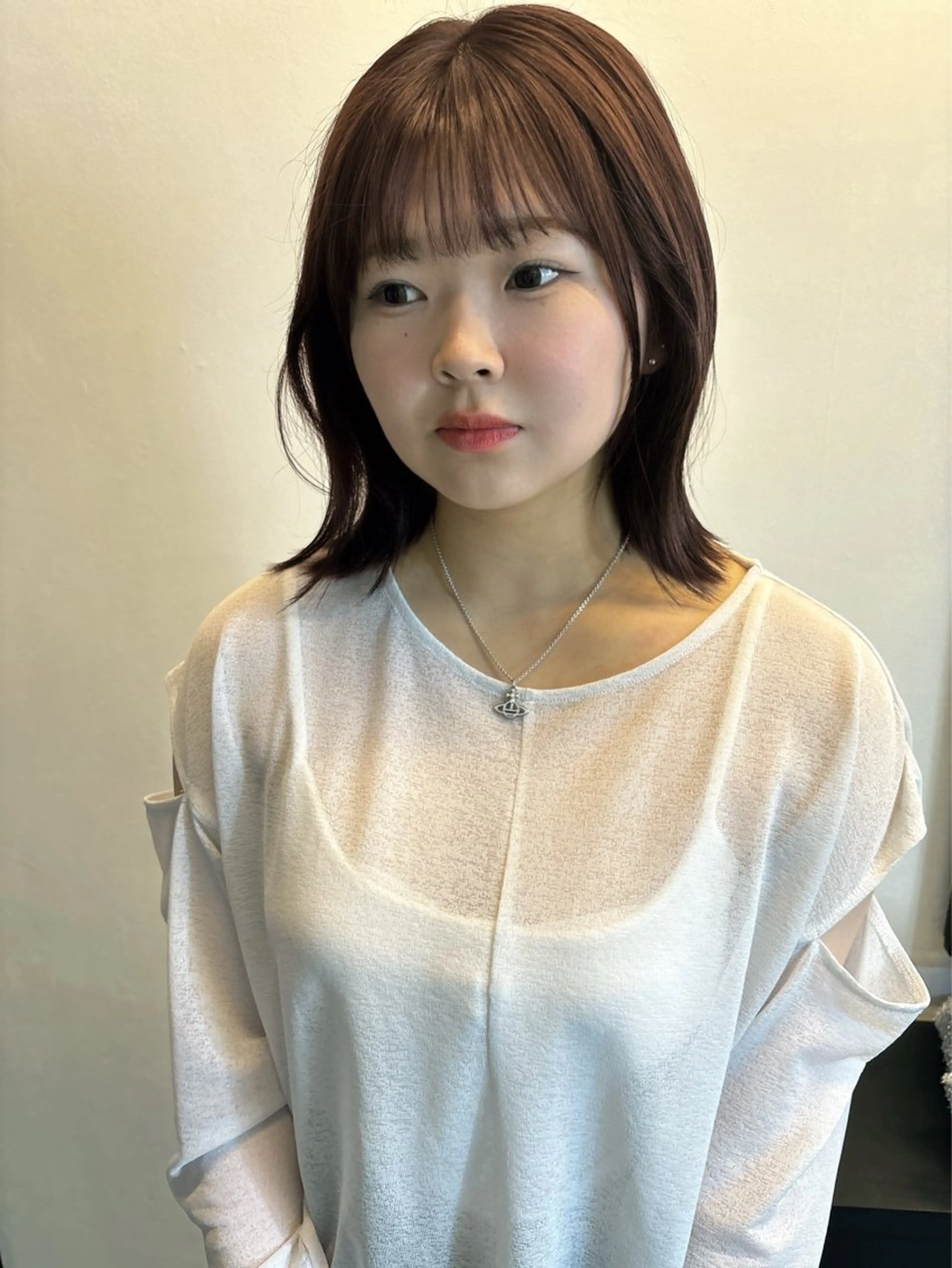 ミディアム カラー トリートメント カット ヘアカラー トリートメント 広島/ボブ/レイヤー 🌿‬wakabaのヘアスタイル