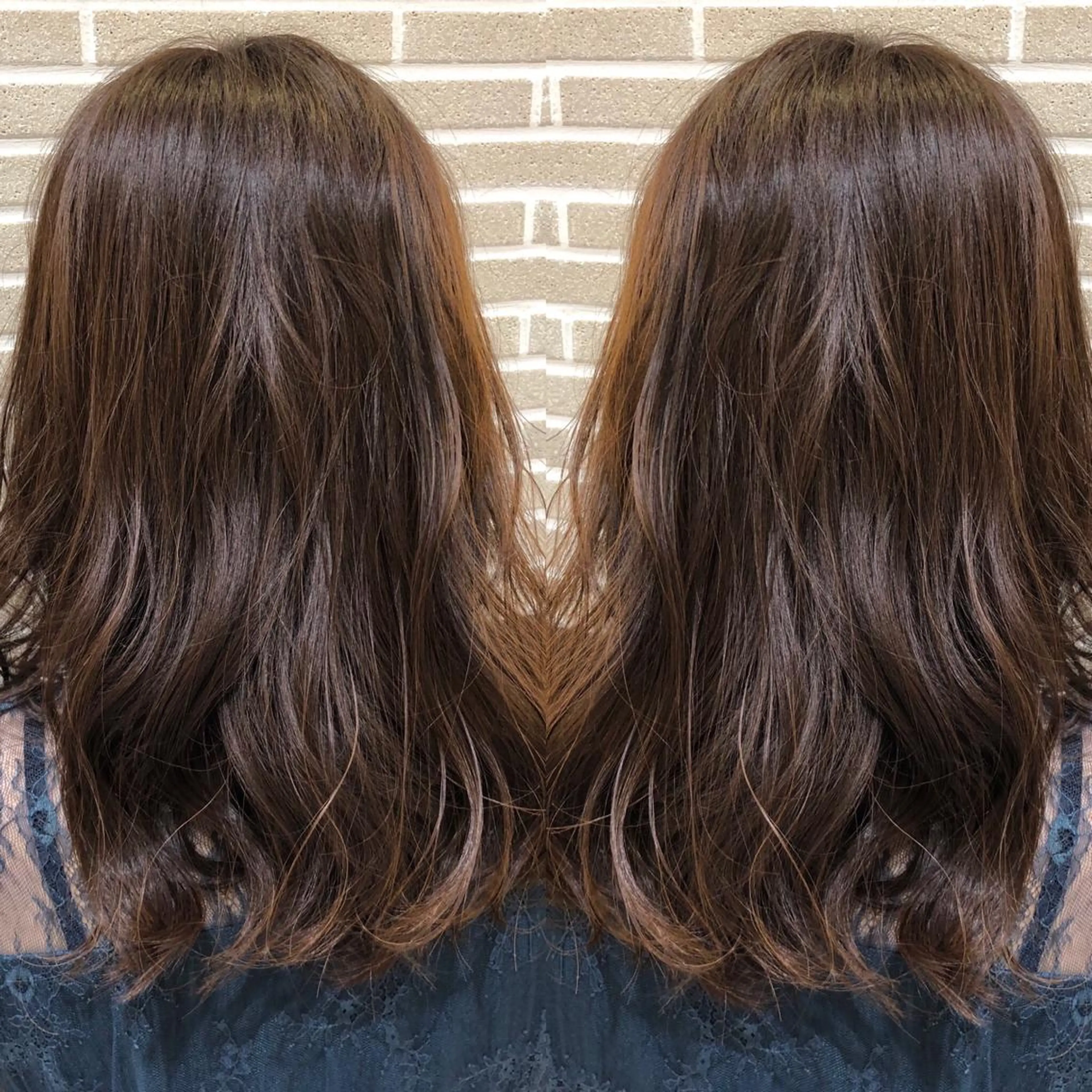 ロング カット ヘアカラー トリートメント 山北 咲子のヘアスタイル