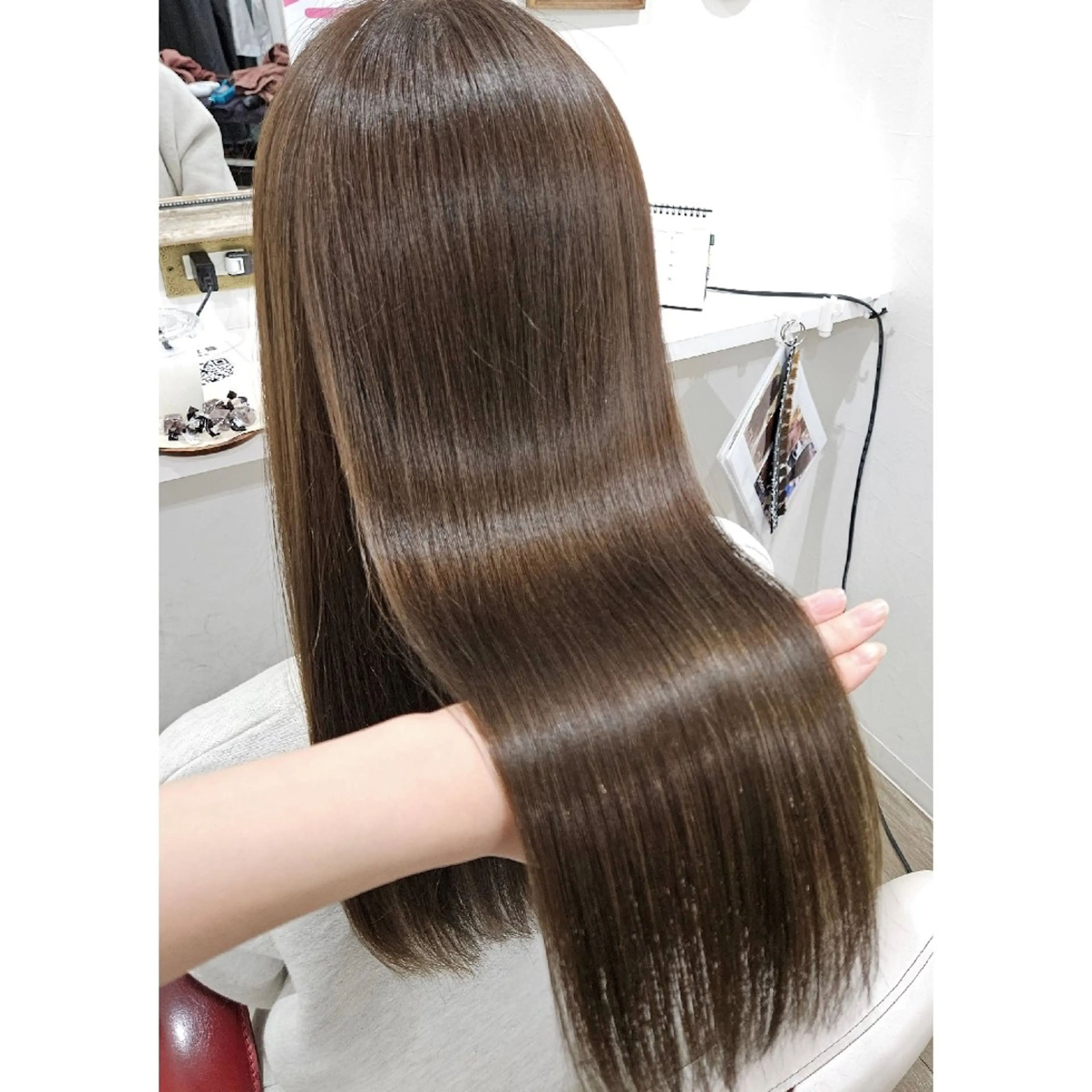 ロング カラー ベージュカラー ブリーチ ブリーチなしカラー 髪質改善 トリートメント ヘアカラー トリートメント 髪質改善サロン🍃 AIRI のヘアスタイル