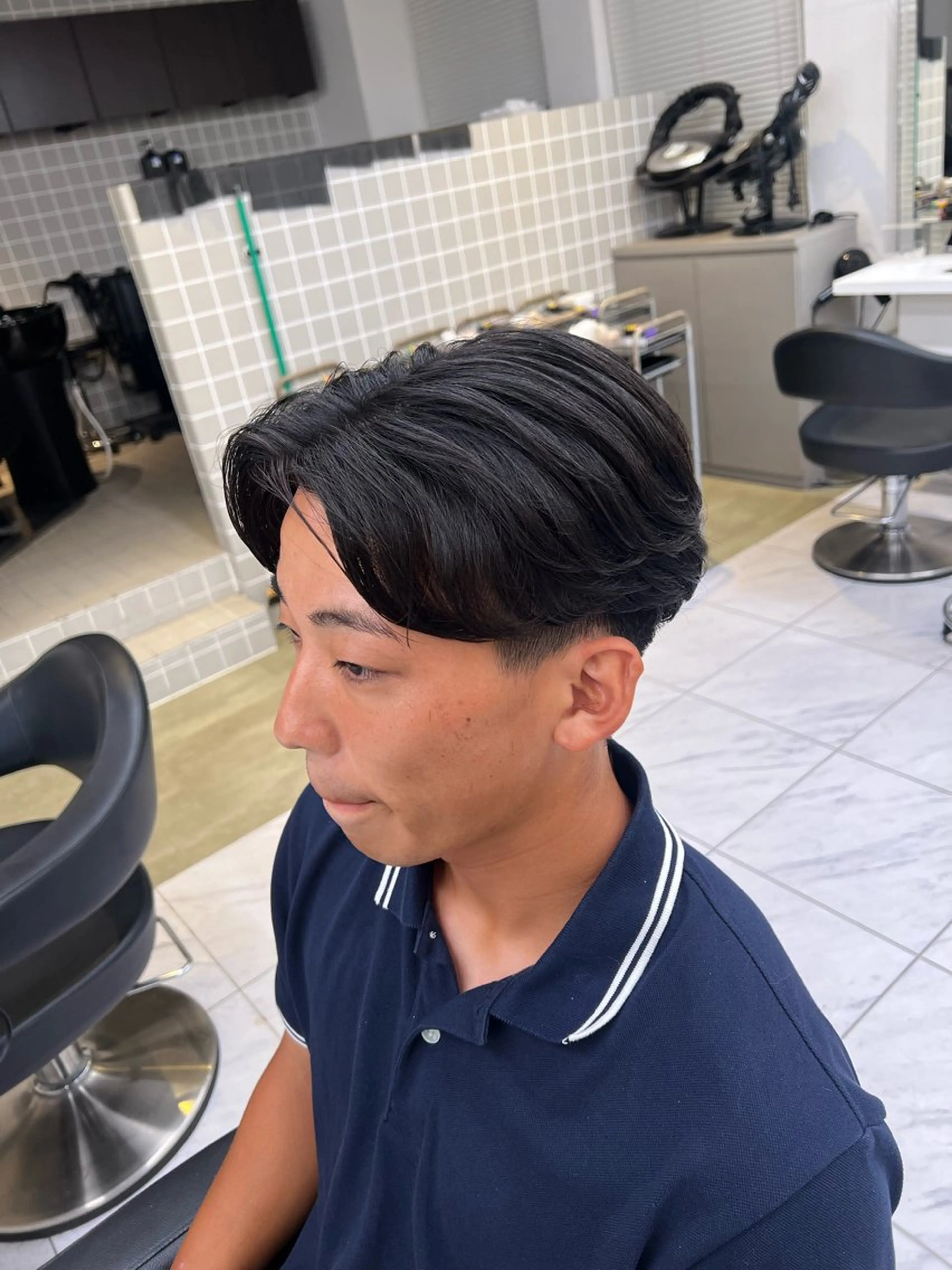 ショート カラー パーマ メンズ カット パーマ 韓国レイヤーカット /REIのヘアスタイル