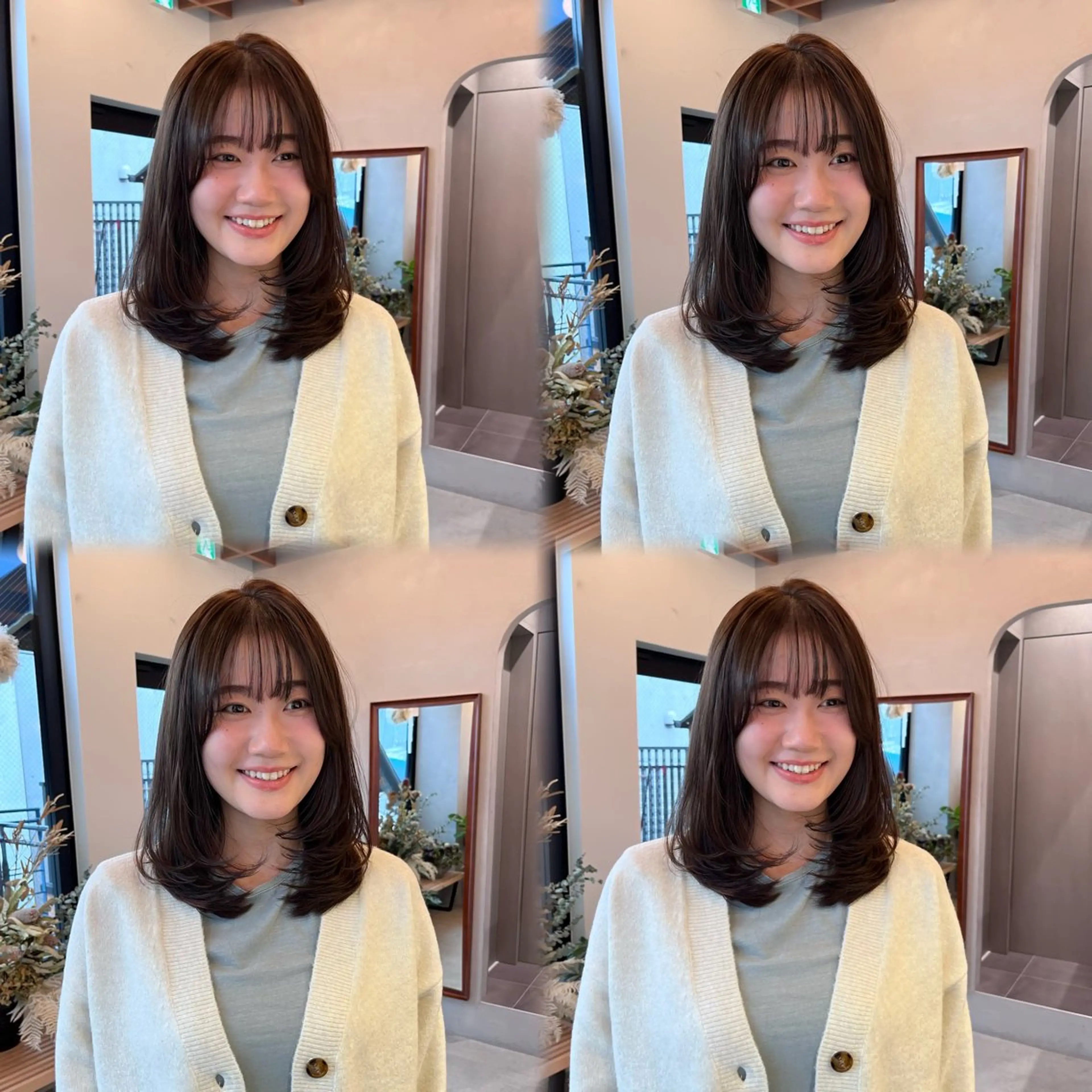 ミディアム レイヤーくびれヘア アレンジmanakaのヘアスタイル