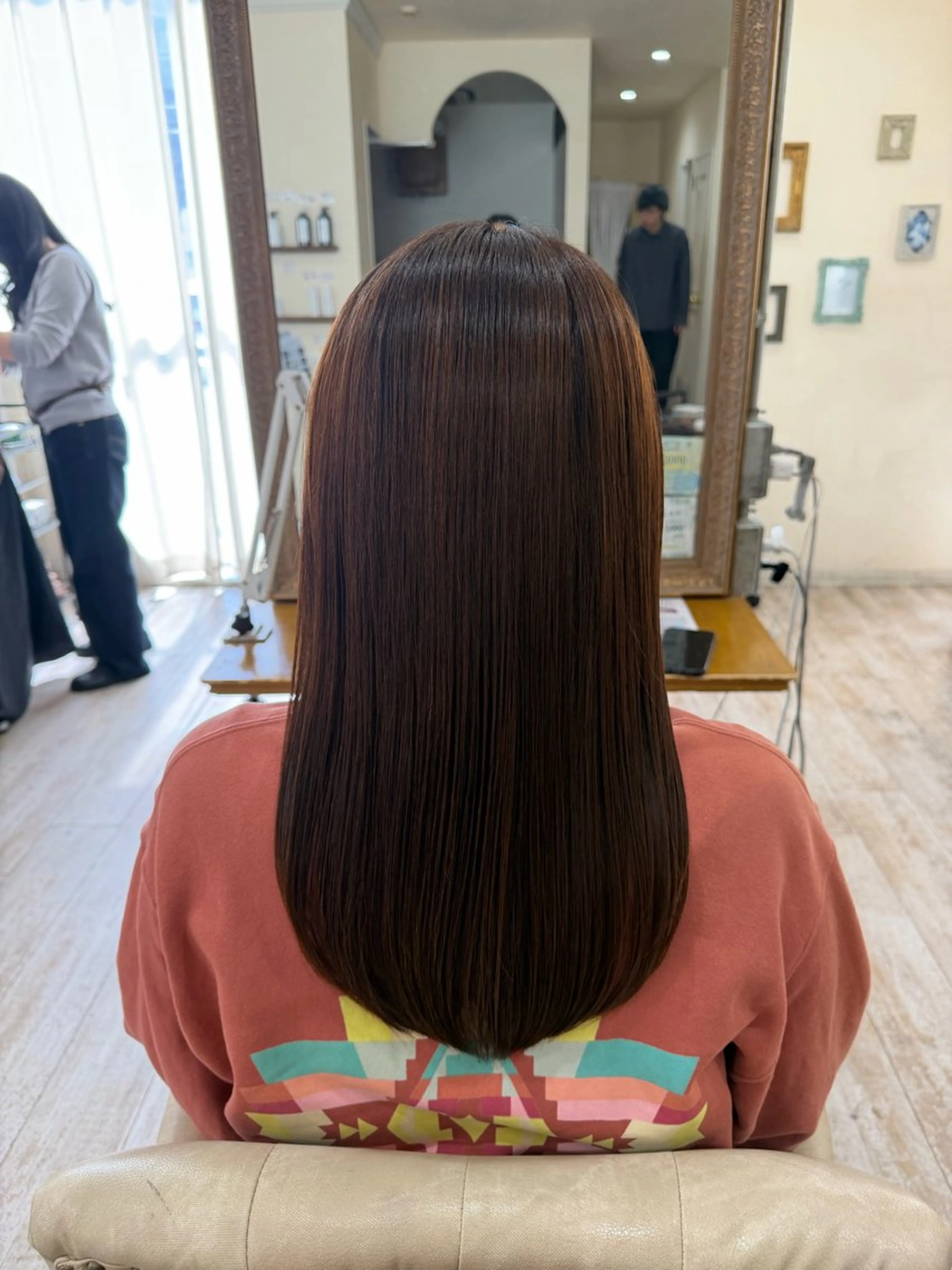 ロング カラー 髪質改善 カット ヘアカラー 縮毛矯正 トリートメント 新越谷noble店長 松本拓也▶◀*.のヘアスタイル