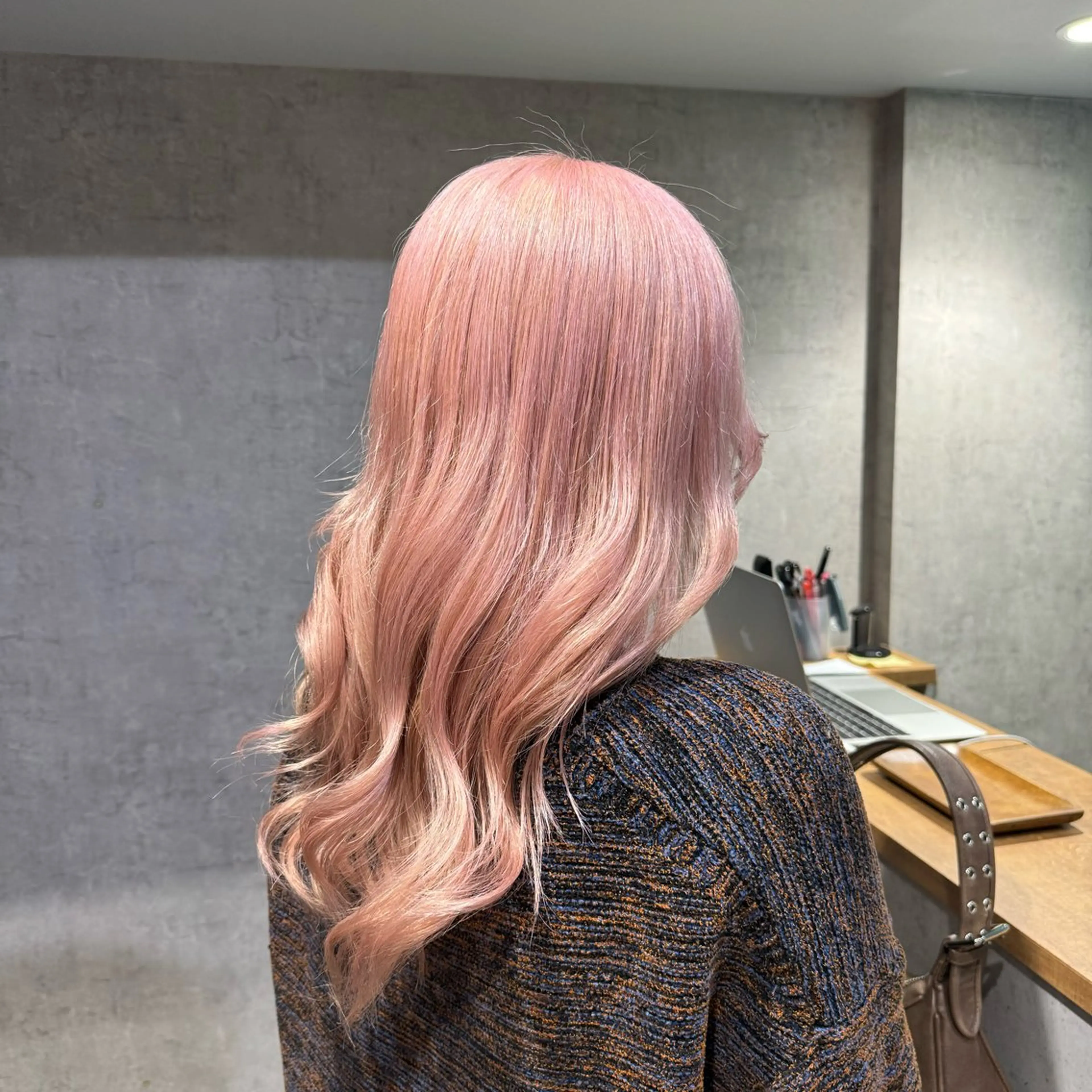 セミロング カラー ヘアカラー 矢島颯哉/ハイトーン ブリーチカラー💎のヘアスタイル