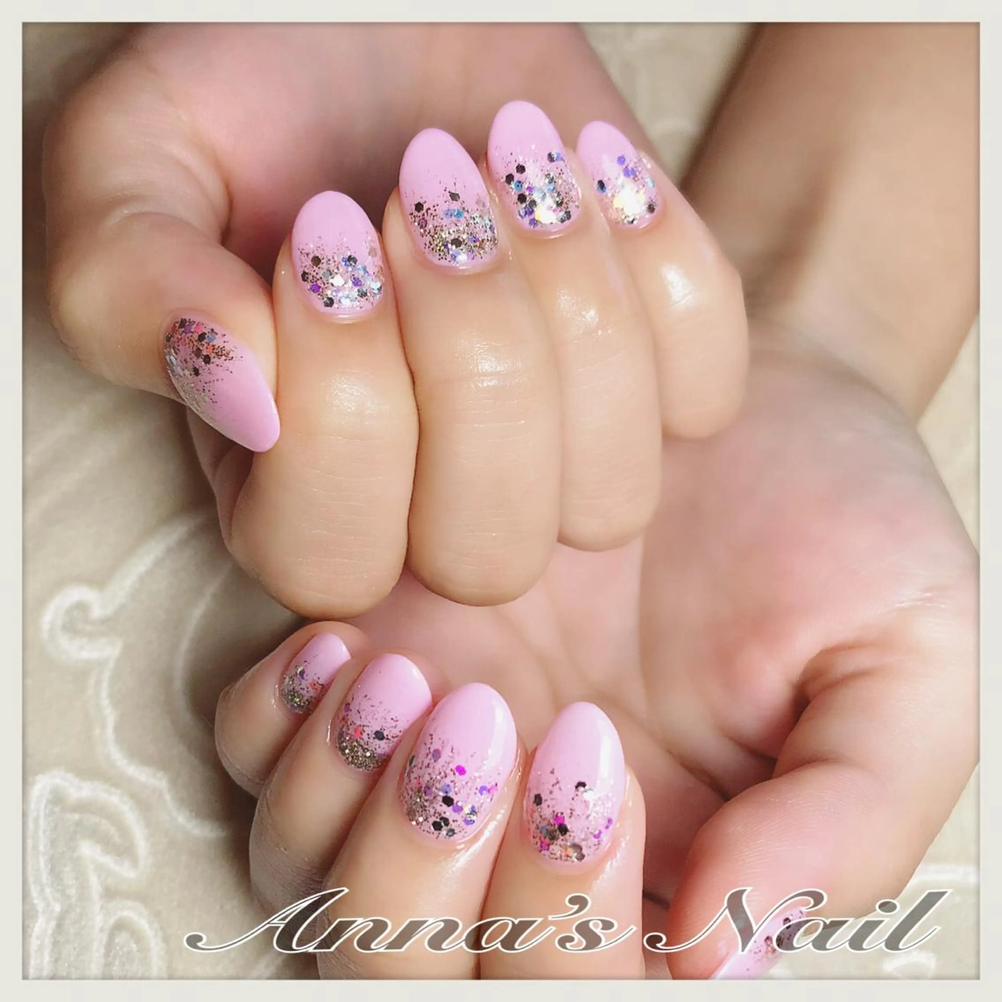 ネイル キラキラネイル ラメ(グリッター) Anna’s Nail所属・清口 杏奈のネイルデザイン