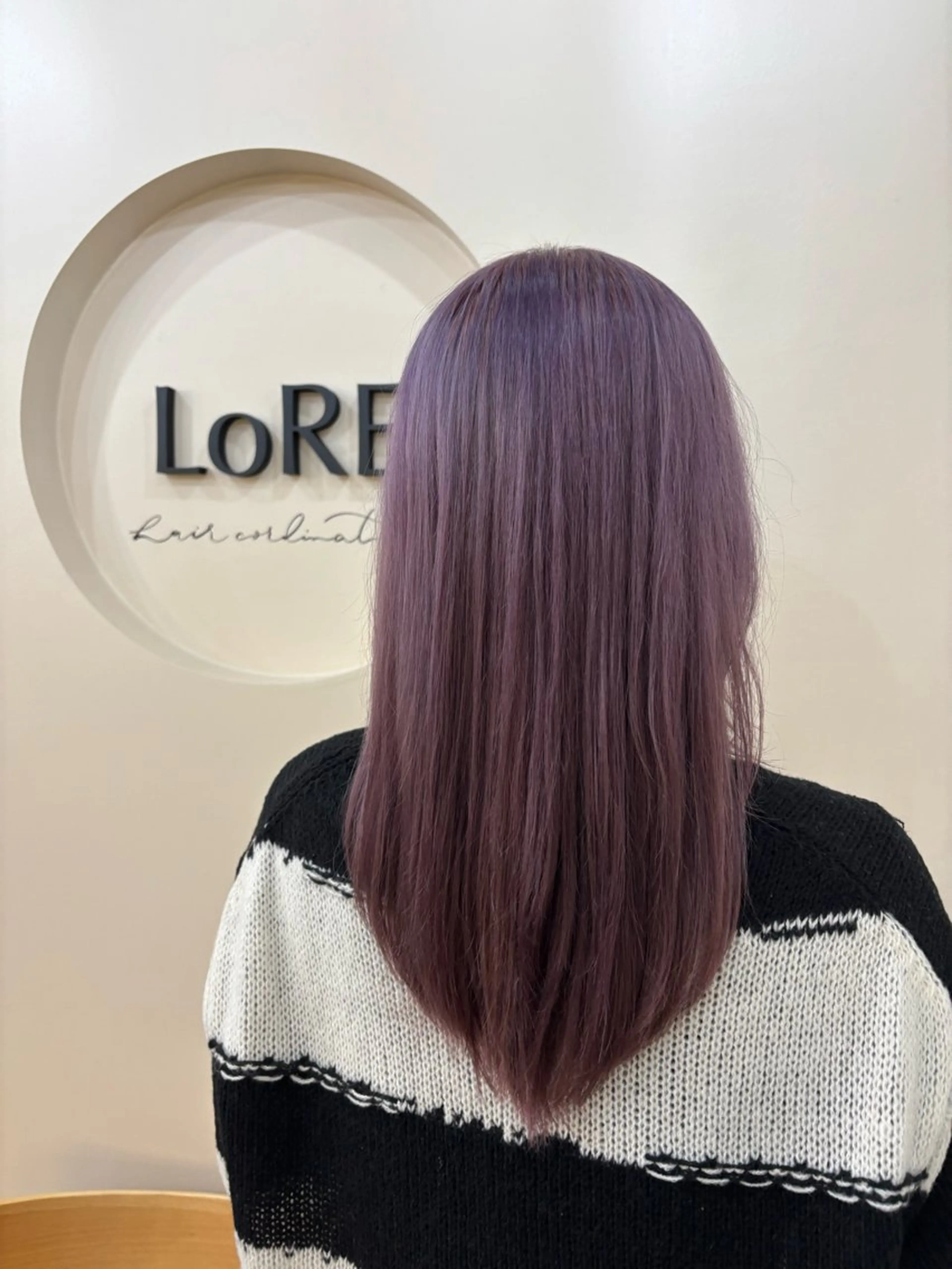 ミディアム パープルカラー ロアヘアーコーディネート所属・✨ブリーチモデル✨ 大募集！のヘアスタイル