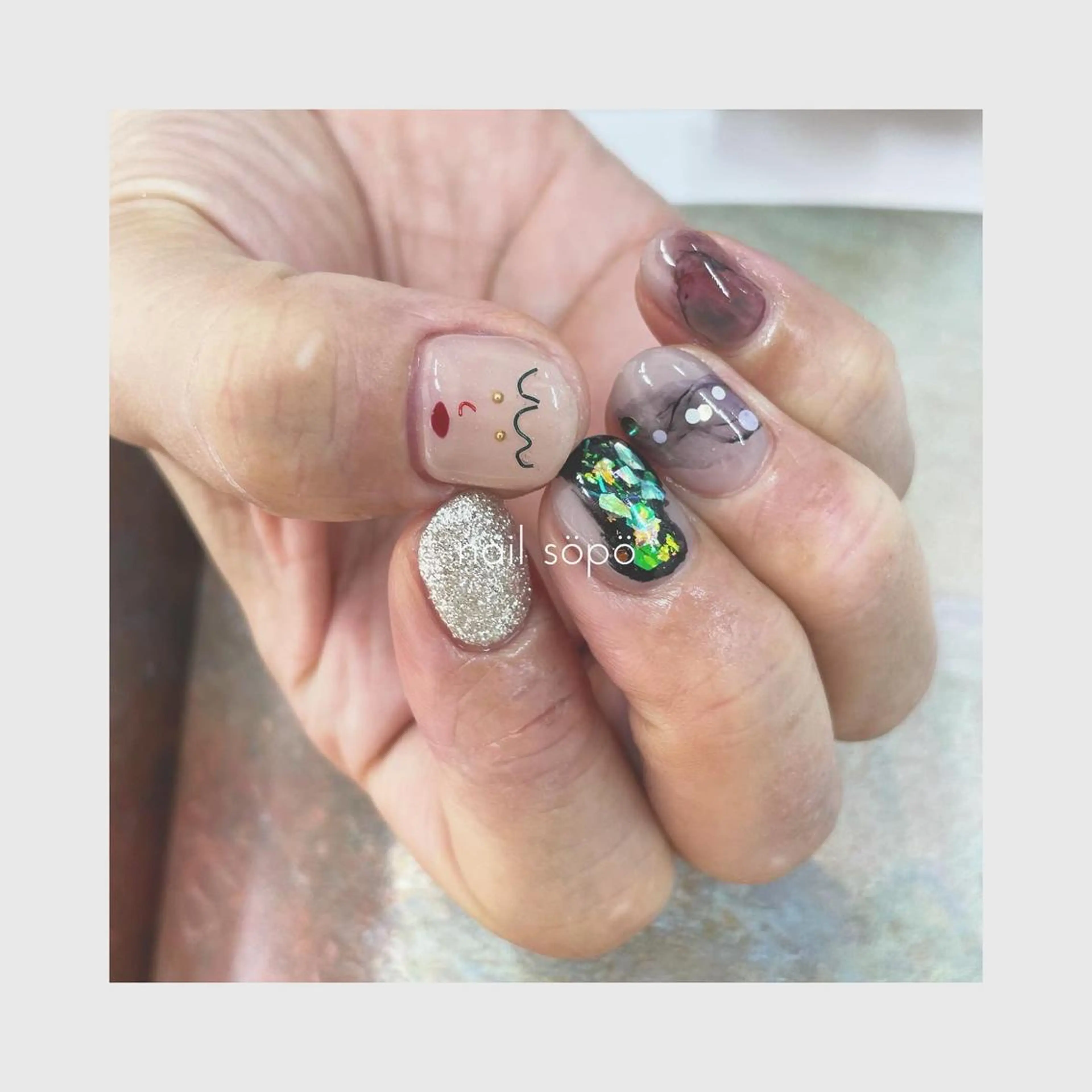 ネイル 自由が丘✳︎奥沢 nail söpöのネイルデザイン