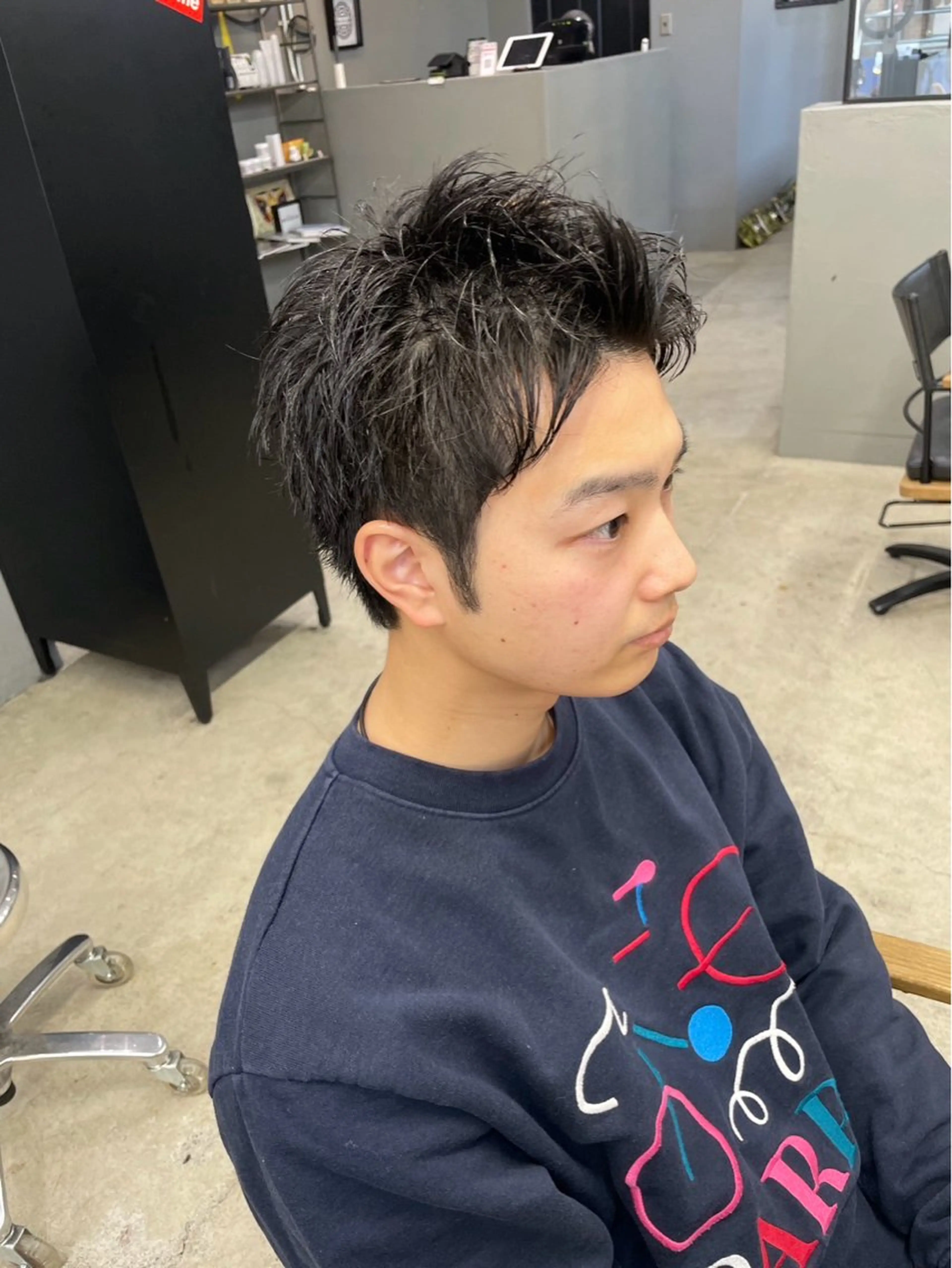 ショート パーマ メンズ メンズ専門サロン wokeのヘアスタイル