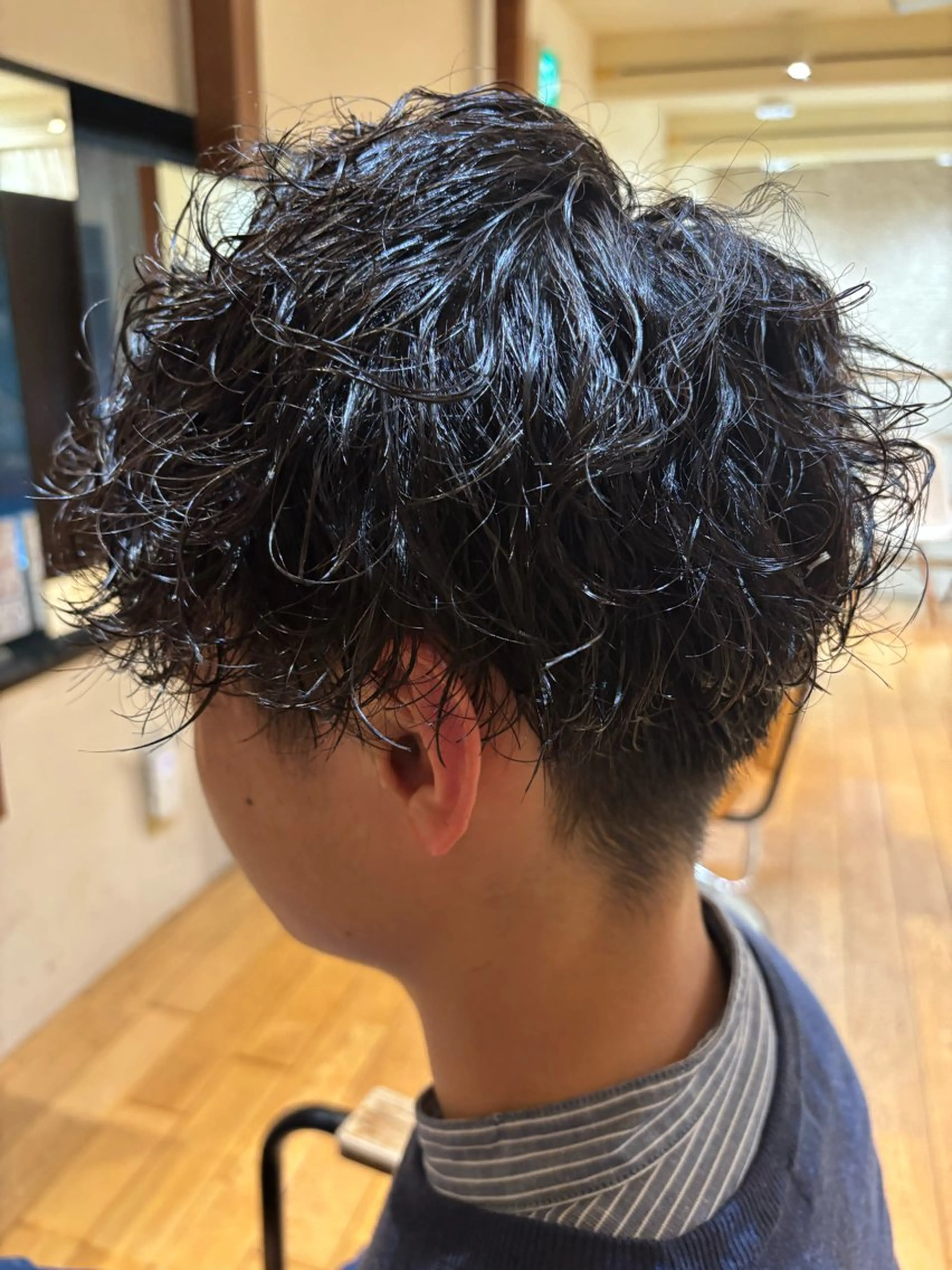 パーマ メンズ カット パーマ おもだか　がく /レディースカットのヘアスタイル