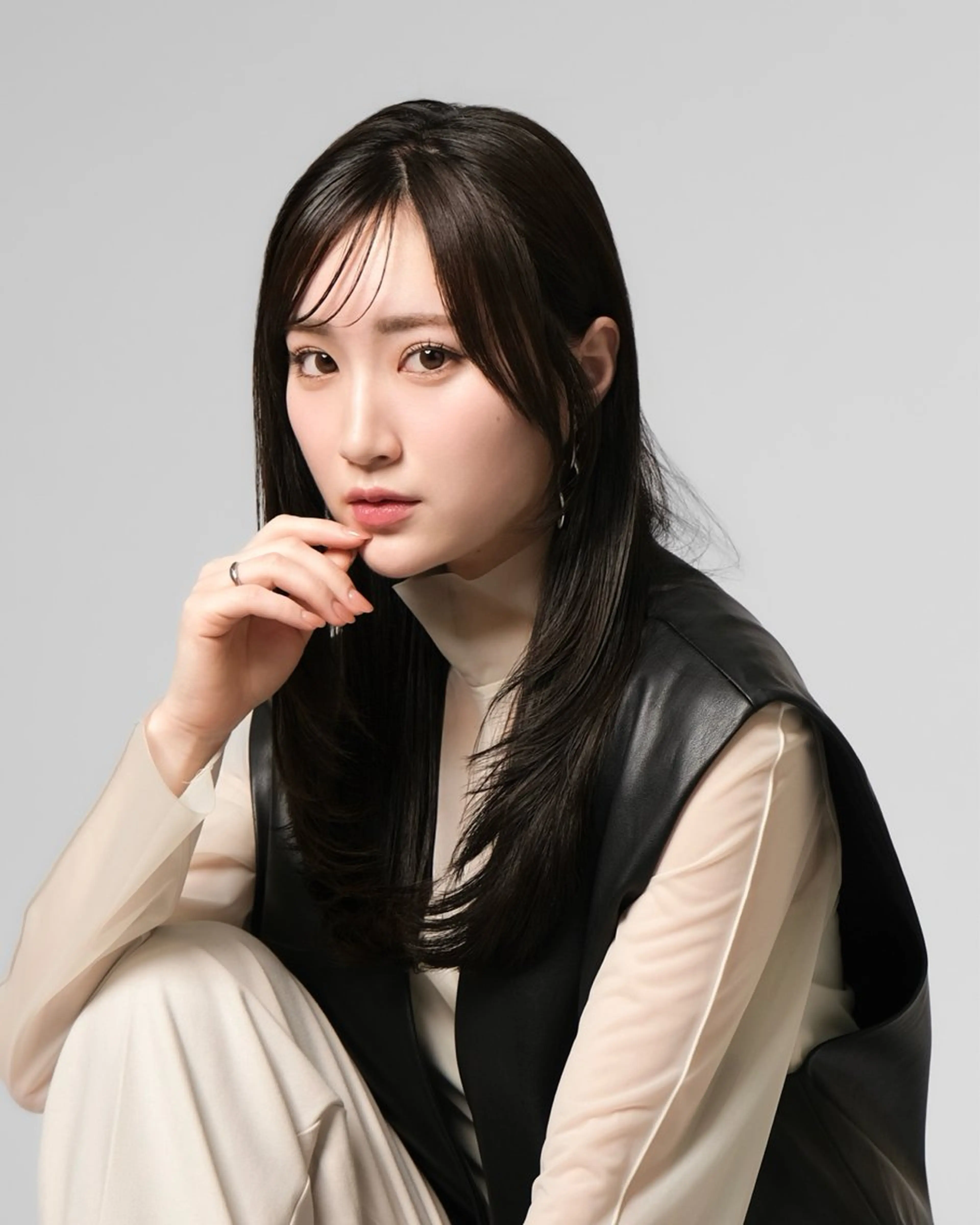 ロング 韓国風ヘア レイヤーカット カット トリートメント レイヤ ーカット大名Lay.のヘアスタイル