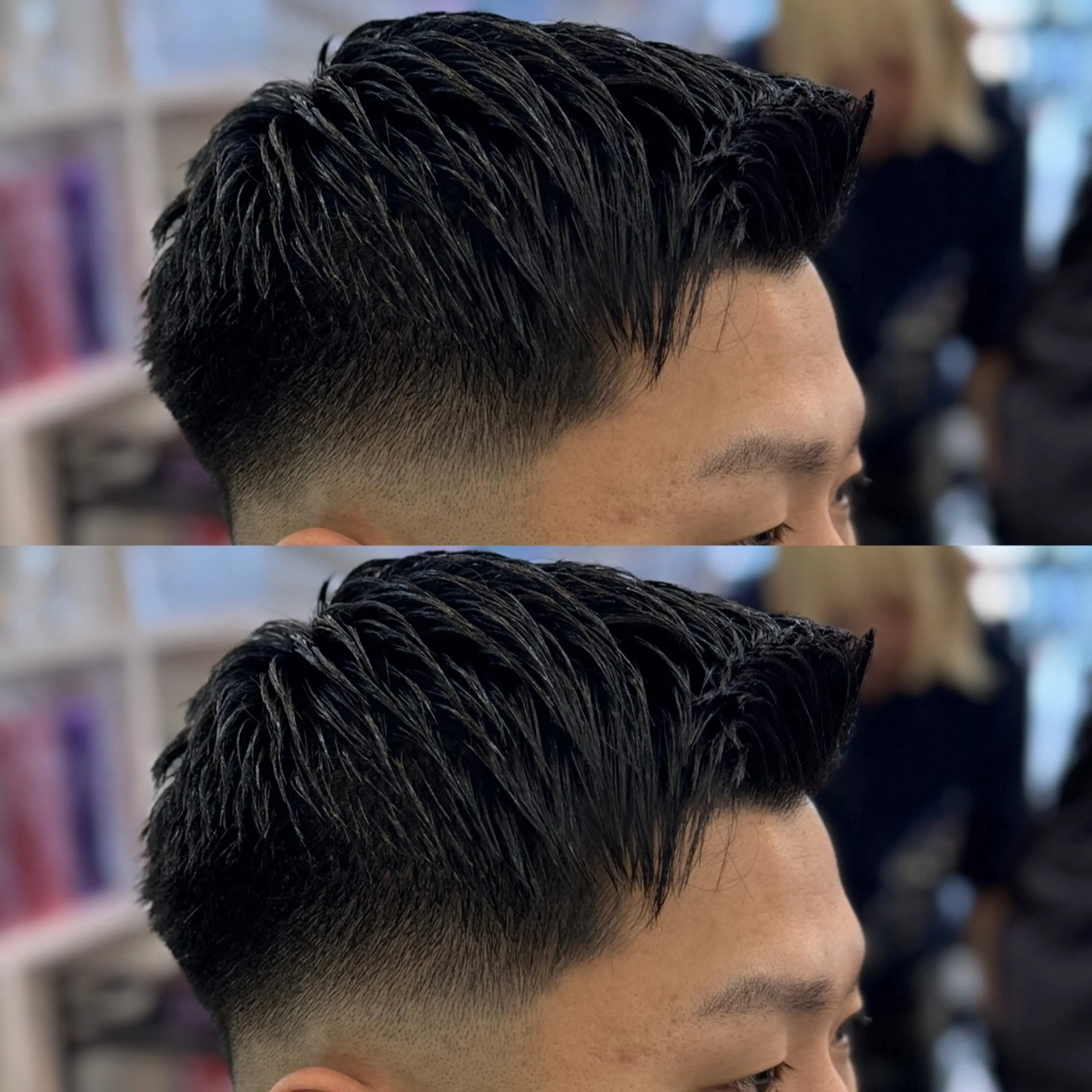 ミディアム カラー パーマ メンズ キッズ 泰成/メンズ特化/ フェード/ツイスパのヘアスタイル