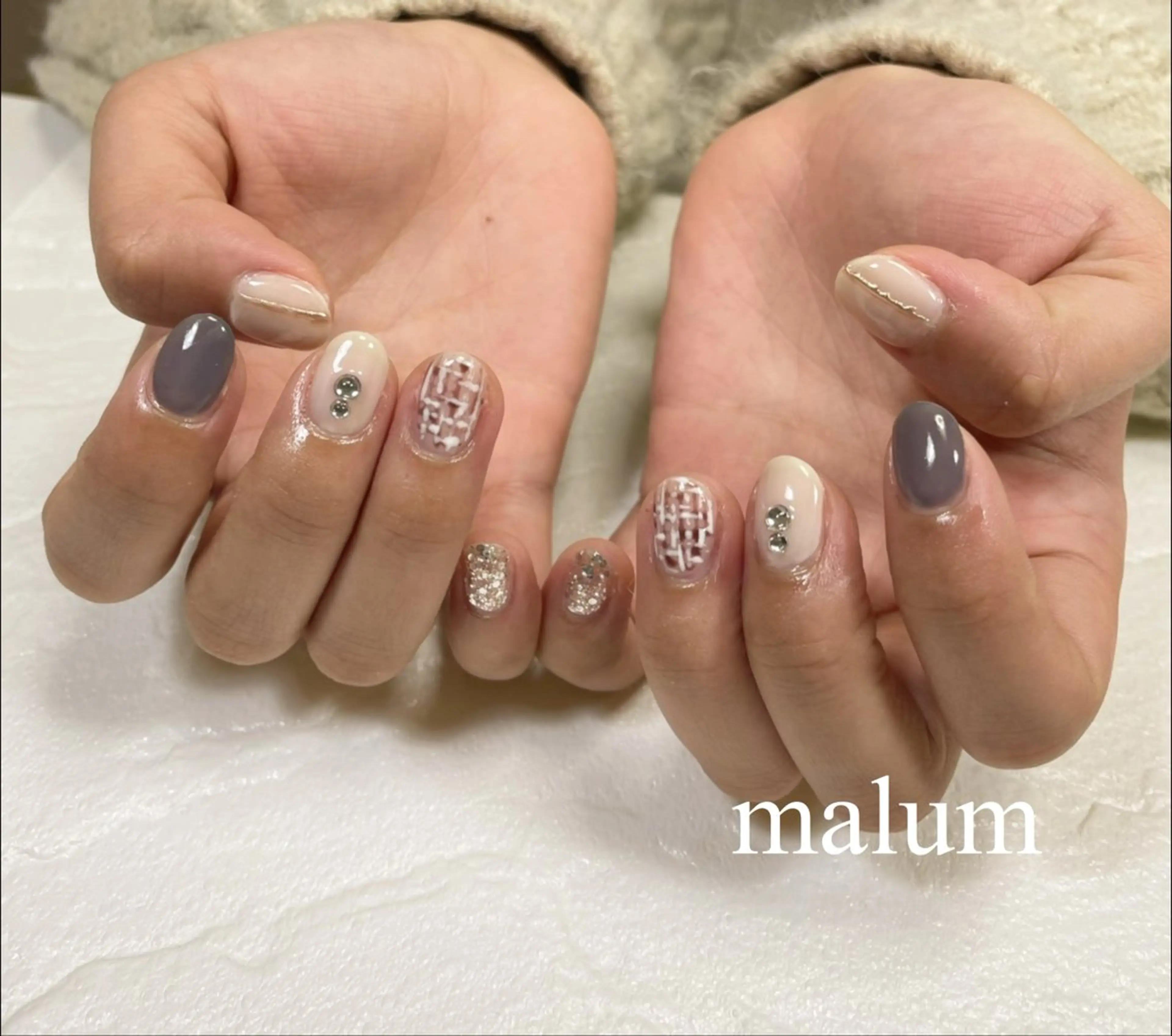 ネイル ハンドネイル malum nailのネイルデザイン