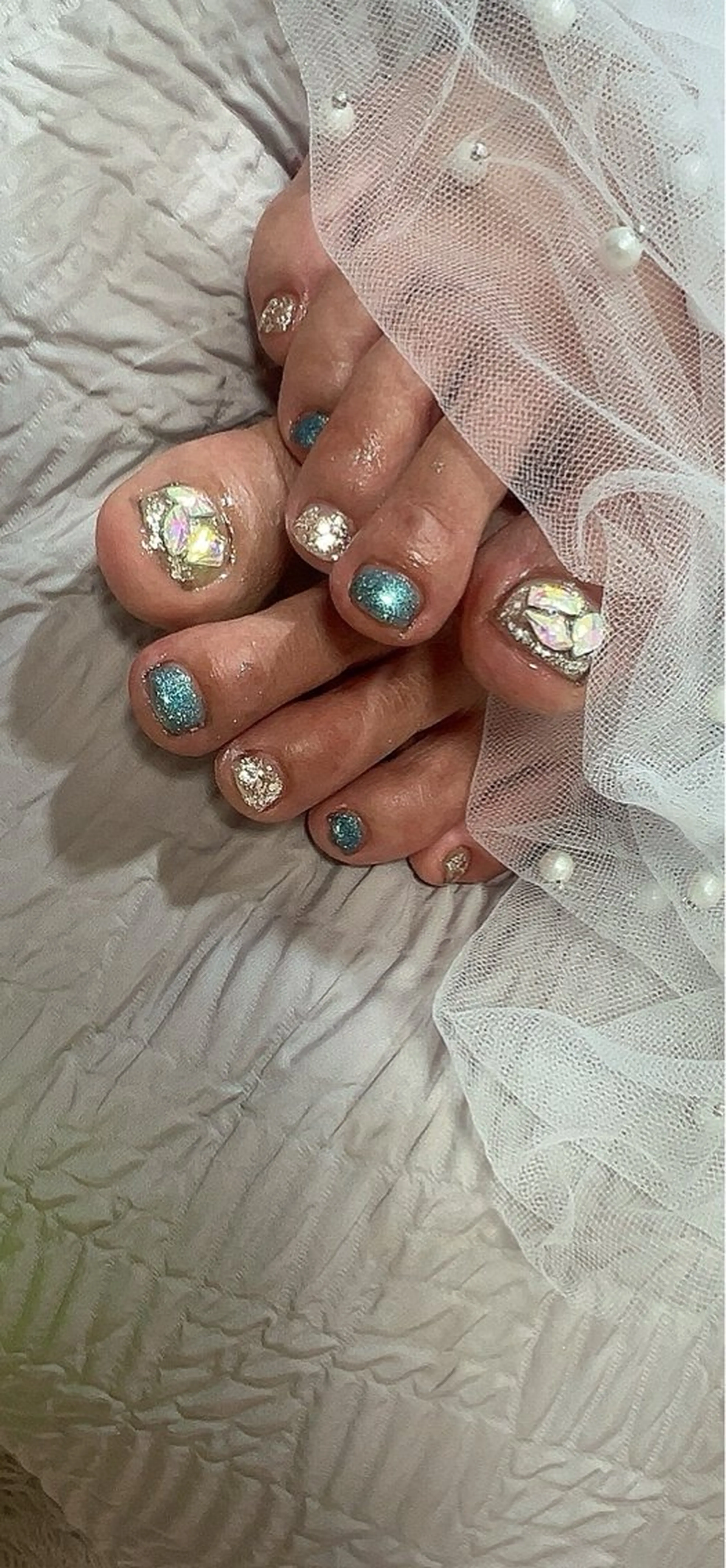 ネイル フットネイル ジェルネイル フットネイル Ruana Nailのネイルデザイン