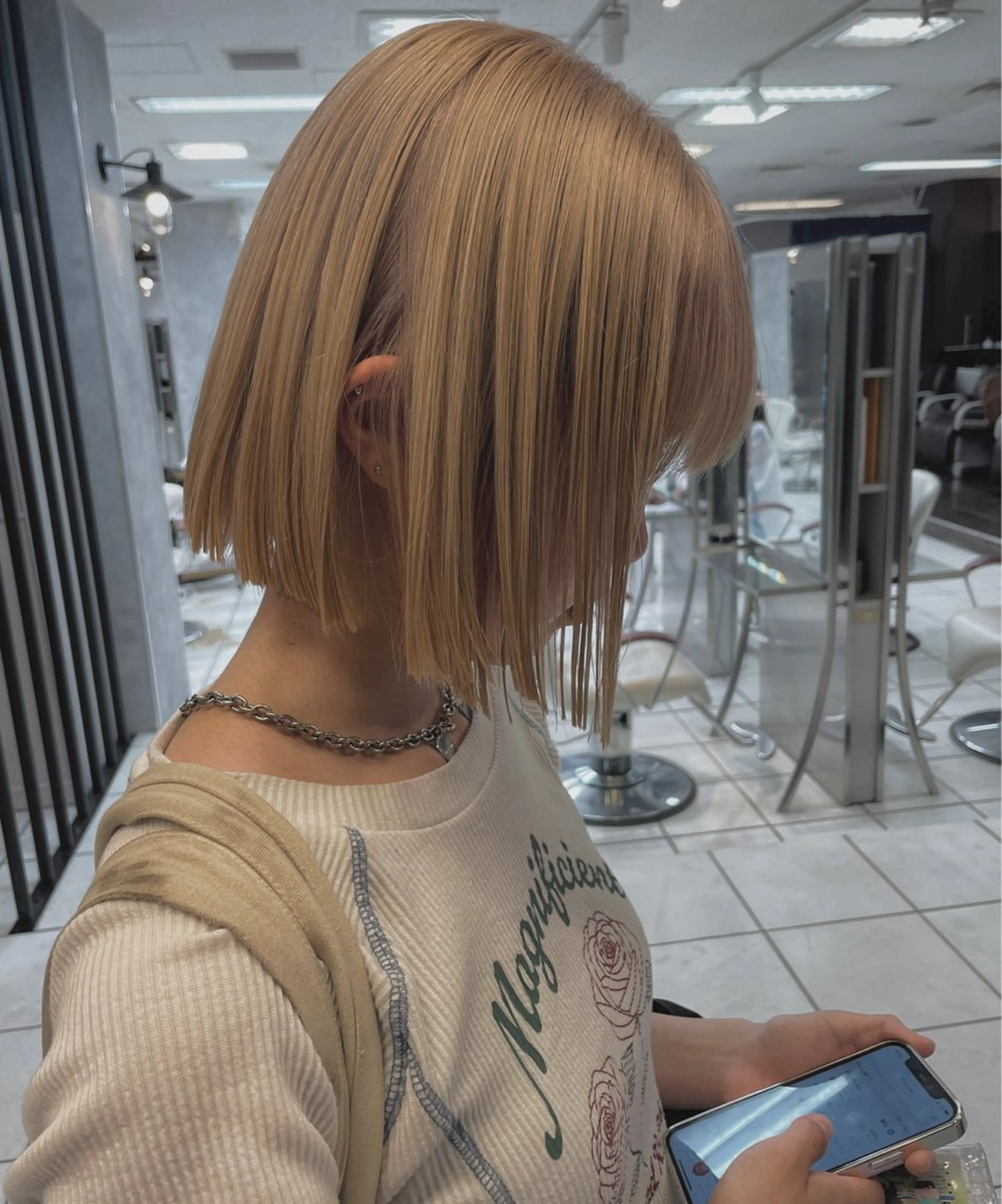 ショート 切りっぱなしボブ ボブ 🌿ボブ/韓国レイヤ ー/masuda🌿のヘアスタイル