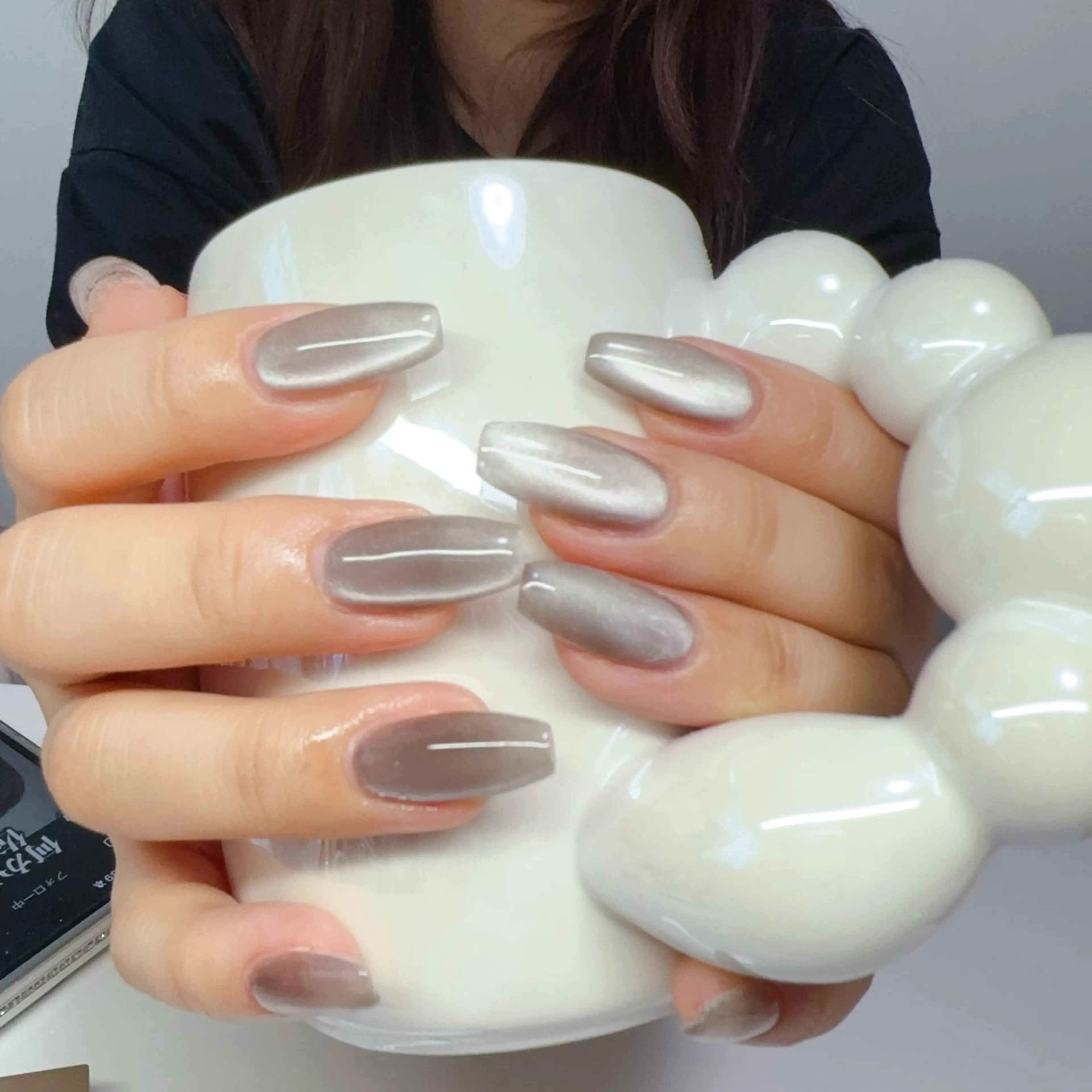ネイル 長さ出し ジェルネイル マグネットネイル YUYI.nail salonのネイルデザイン