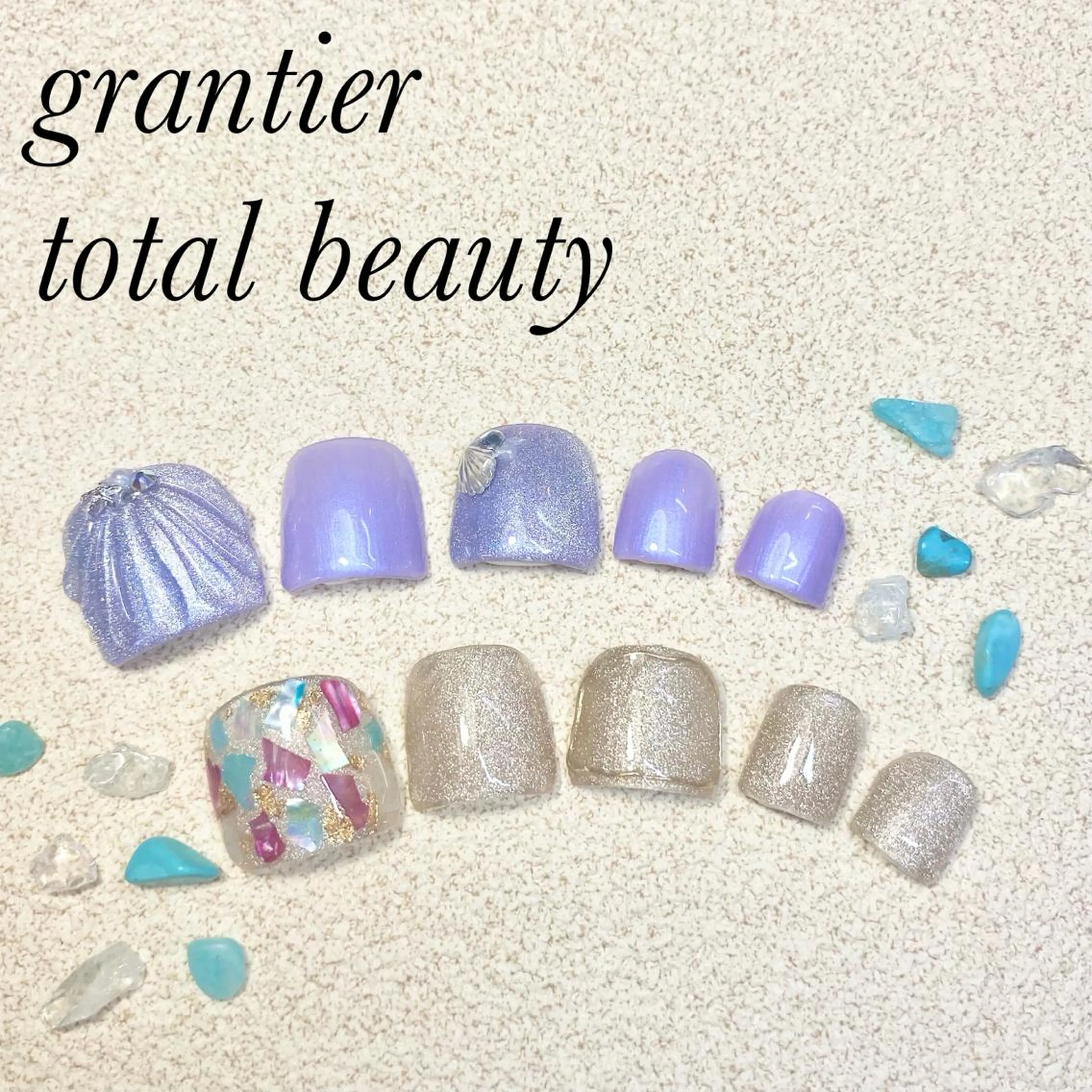 ネイル フットネイル フットネイル grantier beautyのネイルデザイン