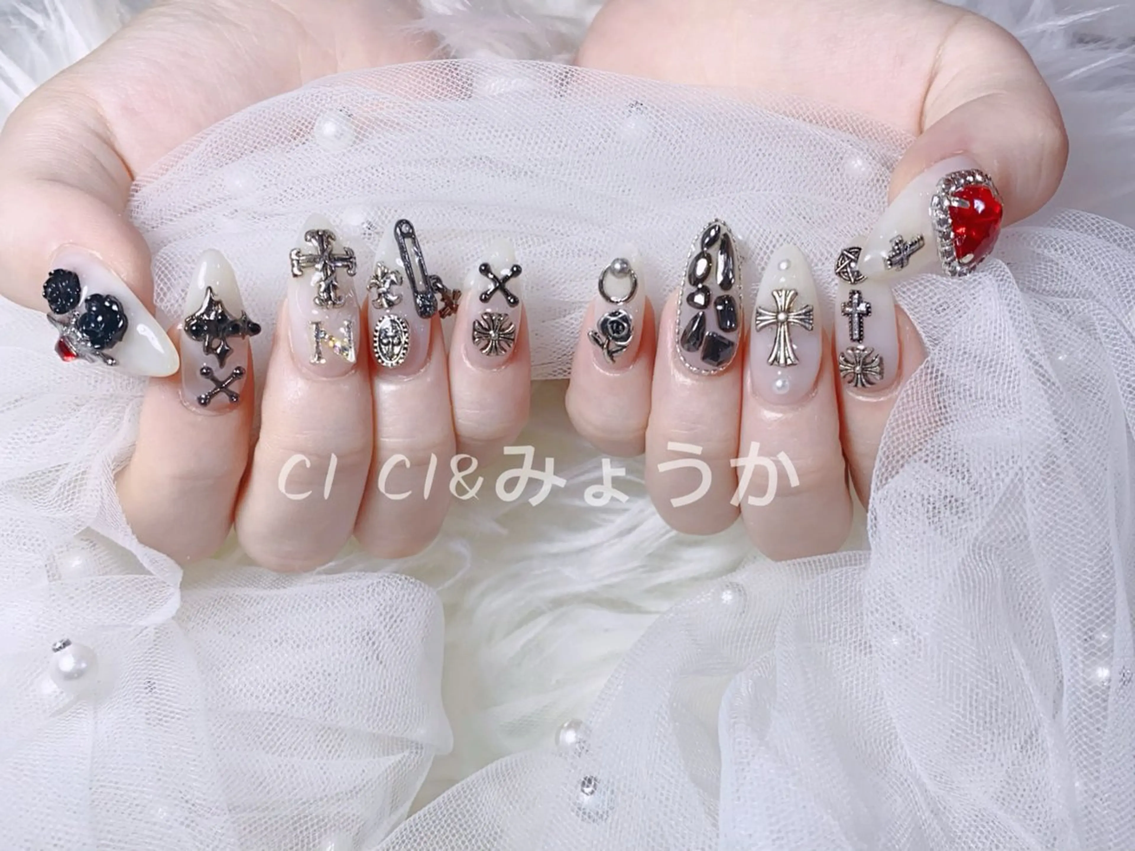 ネイル チークネイル 長さ出し フットネイル ジェルネイル グラデーション ハンドネイル cici所属・CI CI nailのネイルデザイン