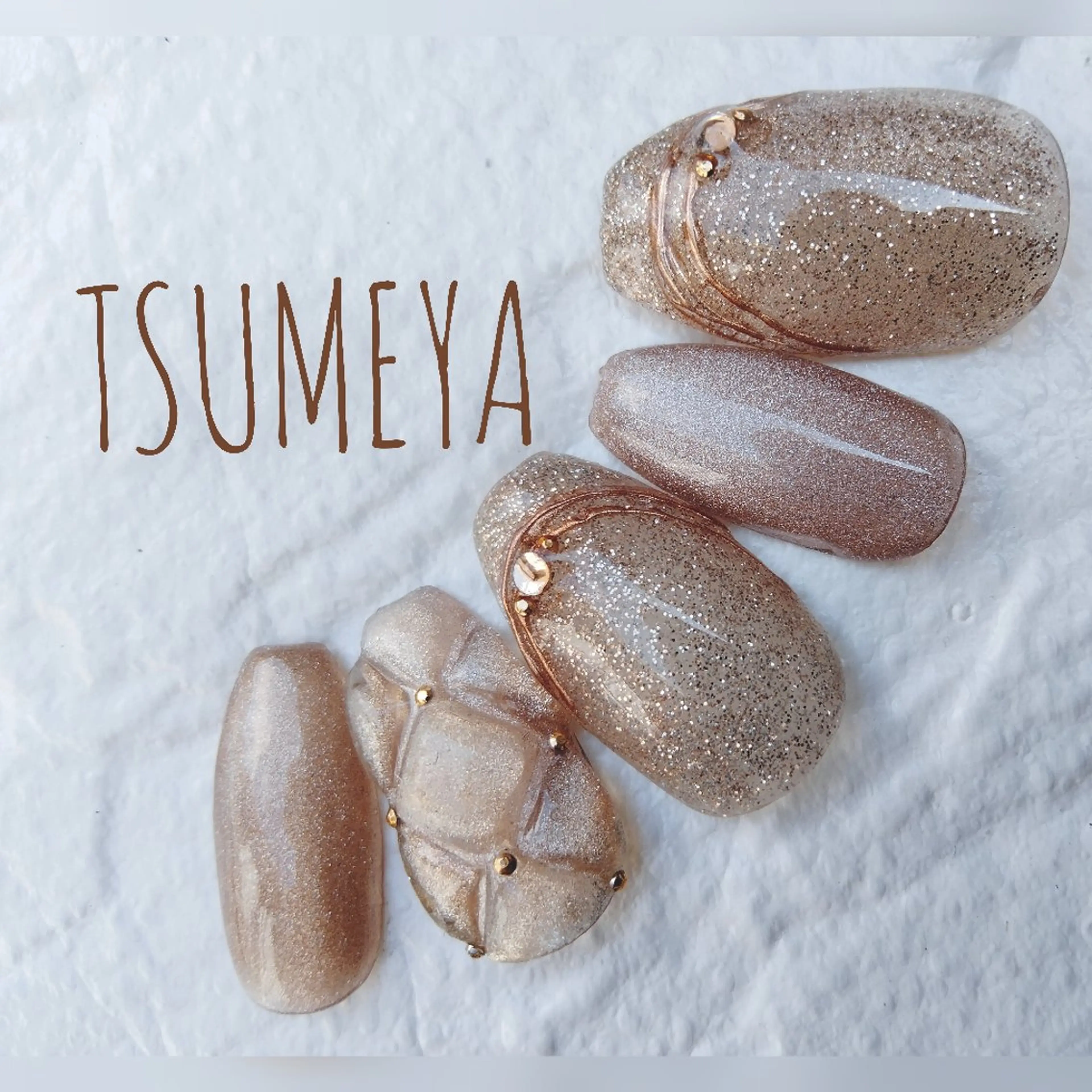 ネイル ぷっくりネイル ハンドネイル _TSUMEYA _のネイルデザイン