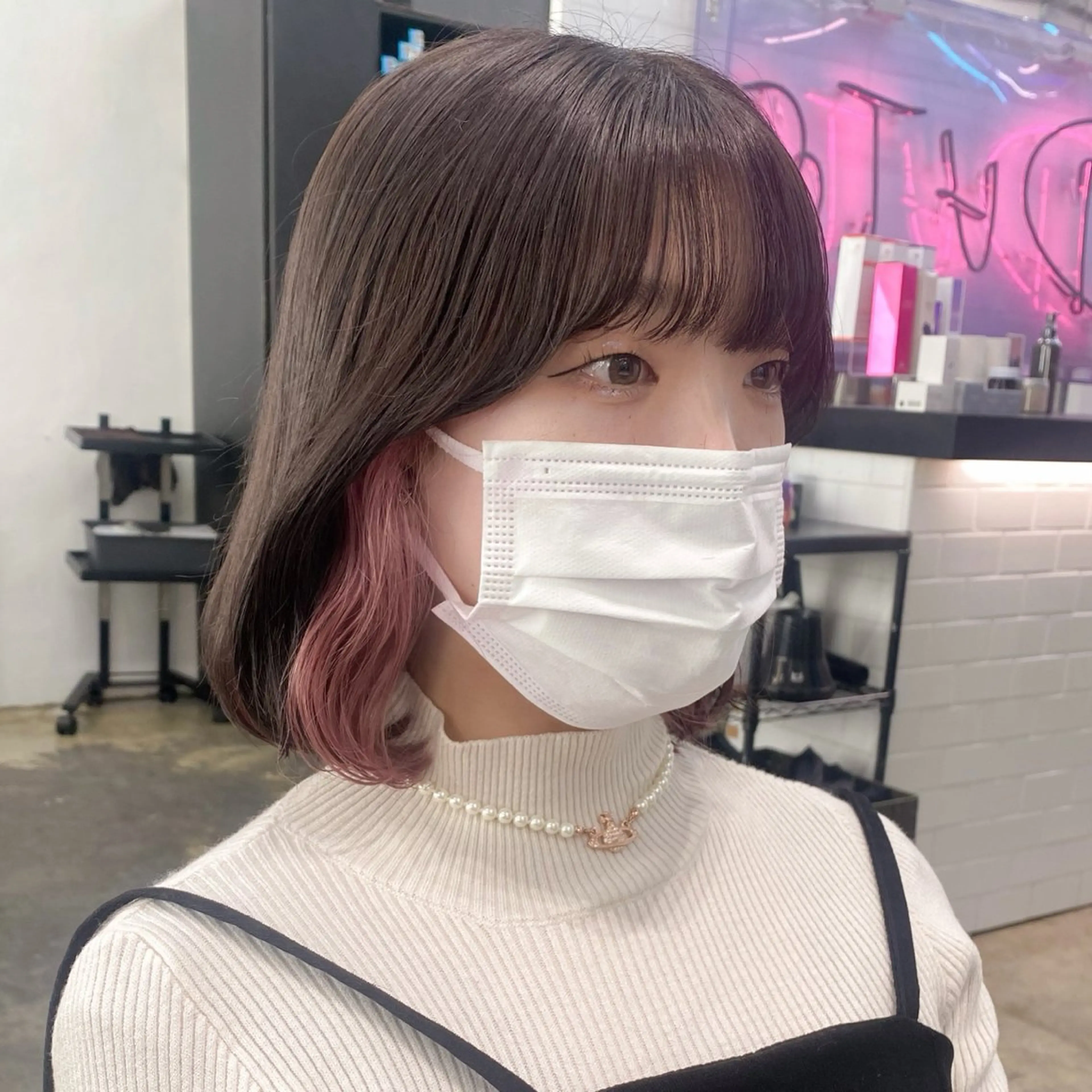 ショート カラー ヘアアレンジ 💗💗韓国レイヤー yu-ki💗💗のヘアスタイル