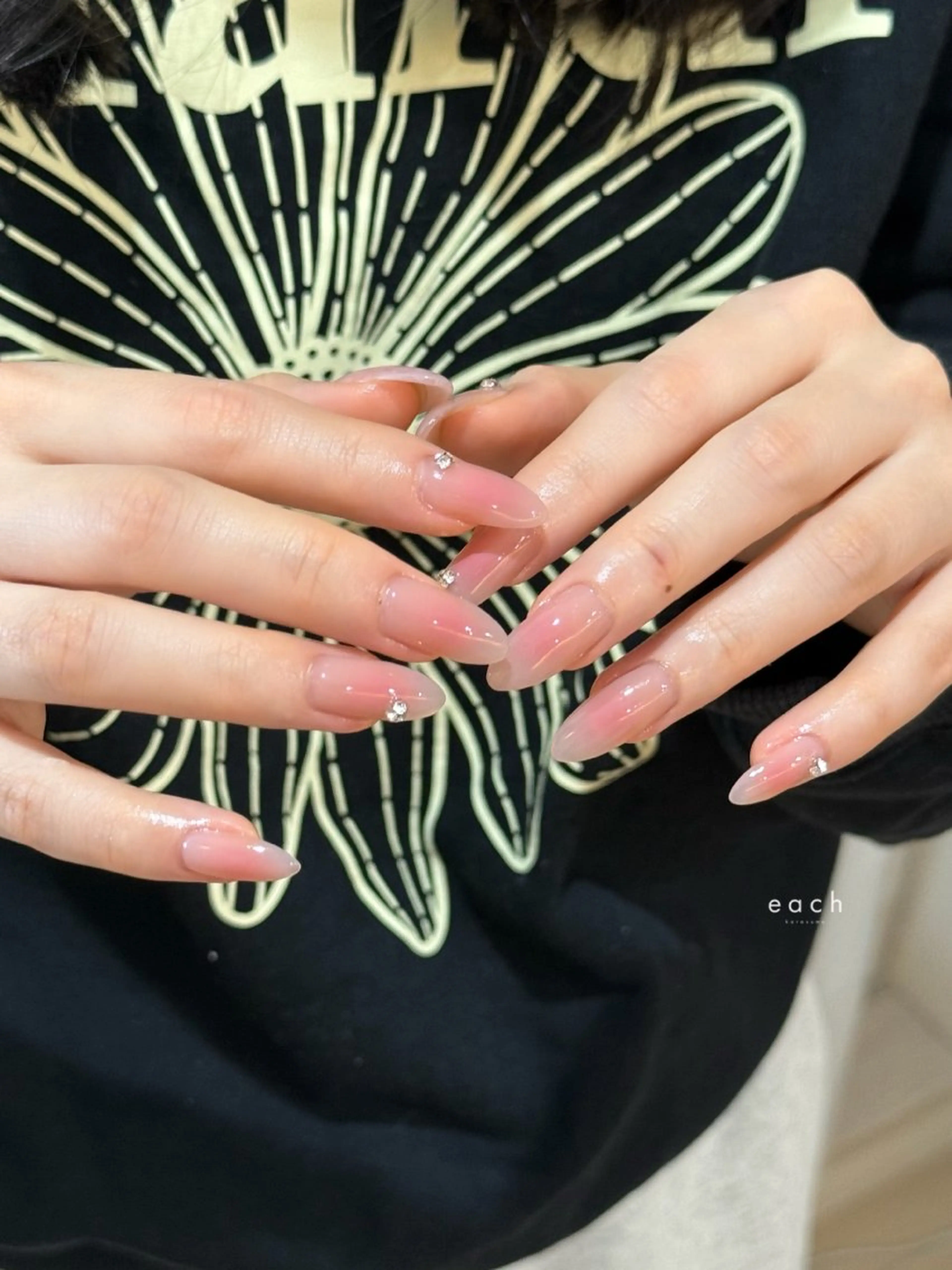 ネイル チークネイル ハンドネイル tou【トウ】四条烏丸所属・tou_kyoto kiyokaのネイルデザイン