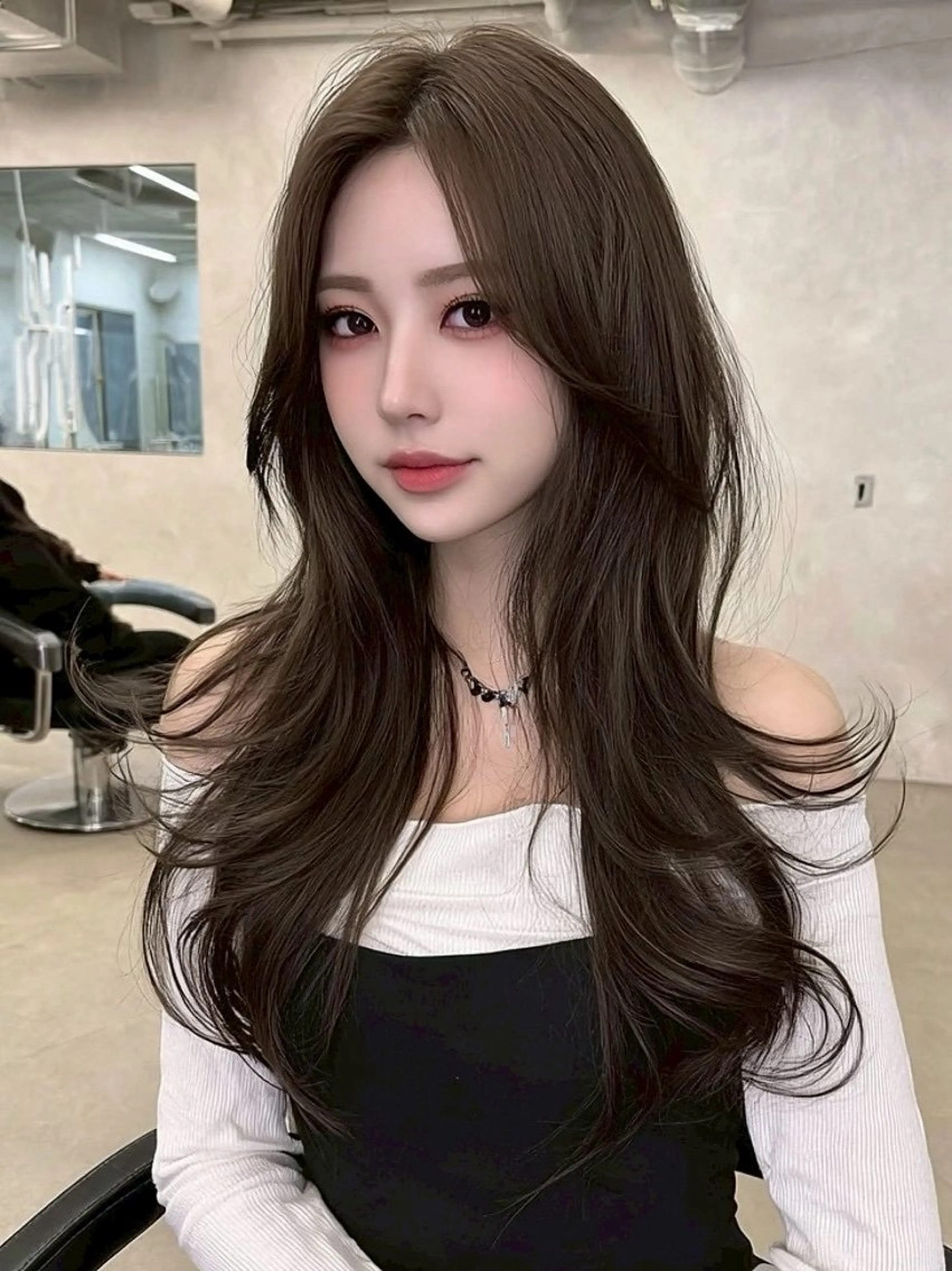 セミロング カラー 切りっぱなしボブ セミロングパーマ ベージュカラー ブリーチ ブラウンカラー ヘアカラー トリートメント 透け感カラー得意🎀 りおなのヘアスタイル