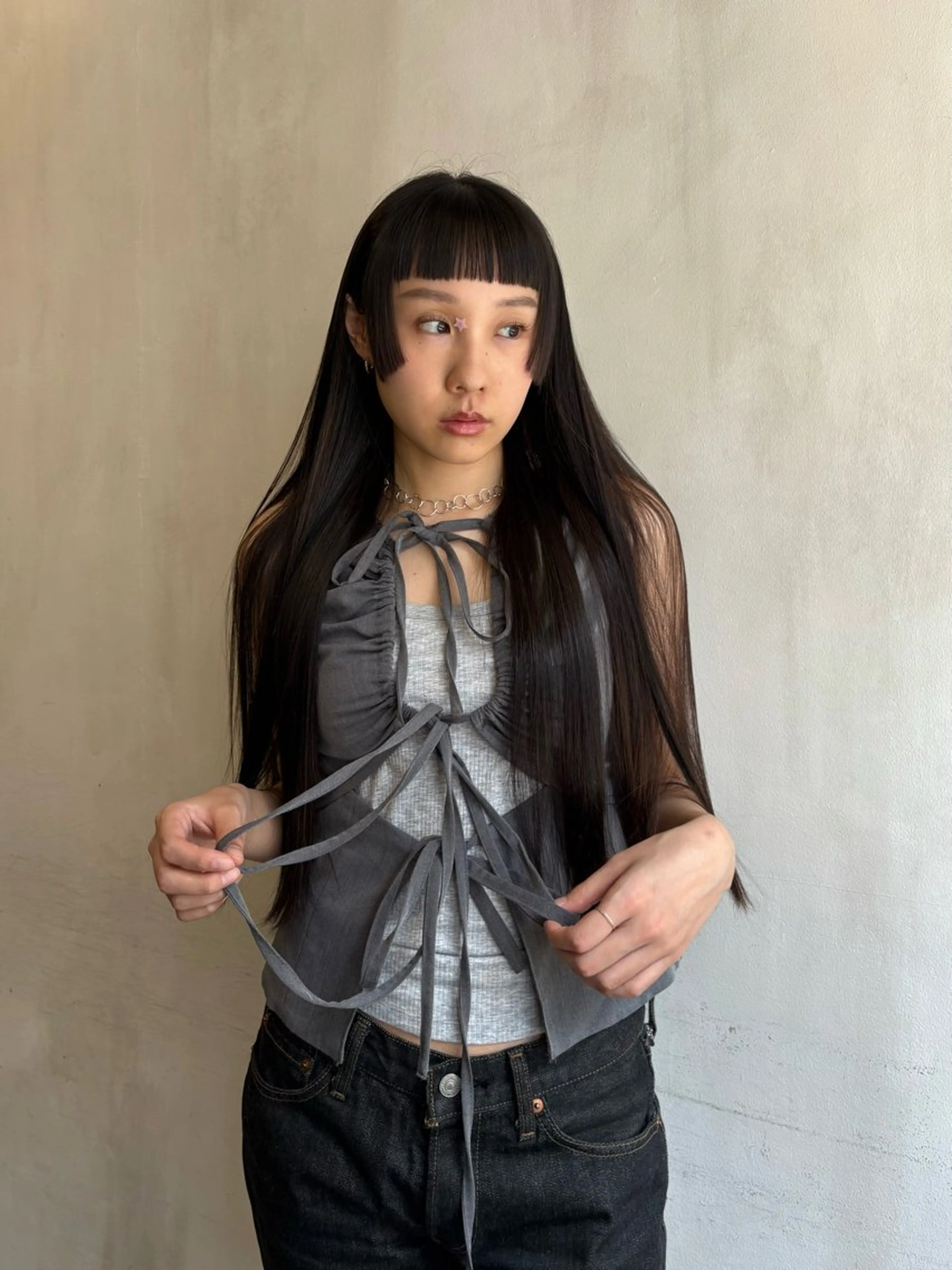 ロング 透明感|グレージュ 🌘/青空soraのヘアスタイル