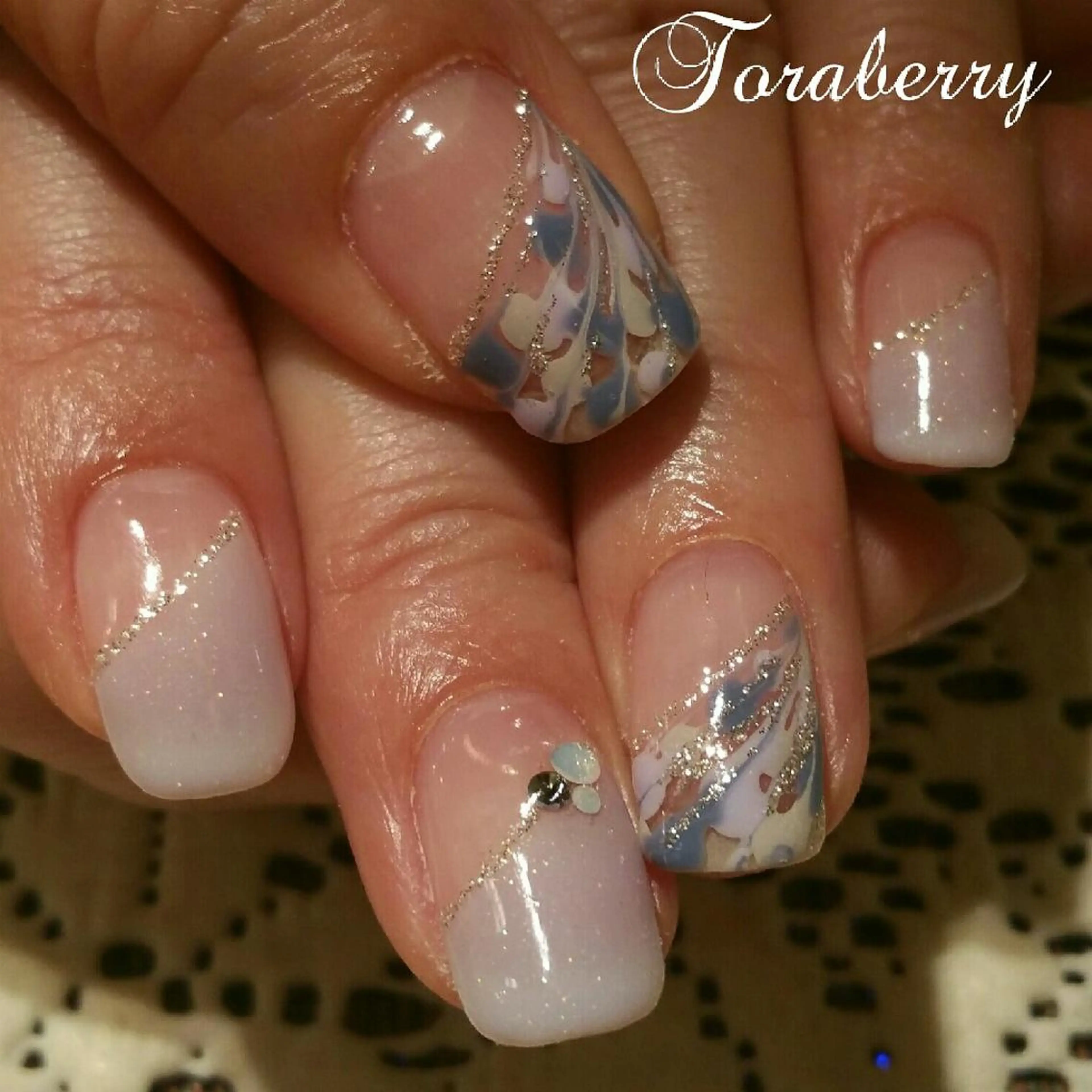 ネイル ピーコックネイル ネイリスト なつみのネイルデザイン