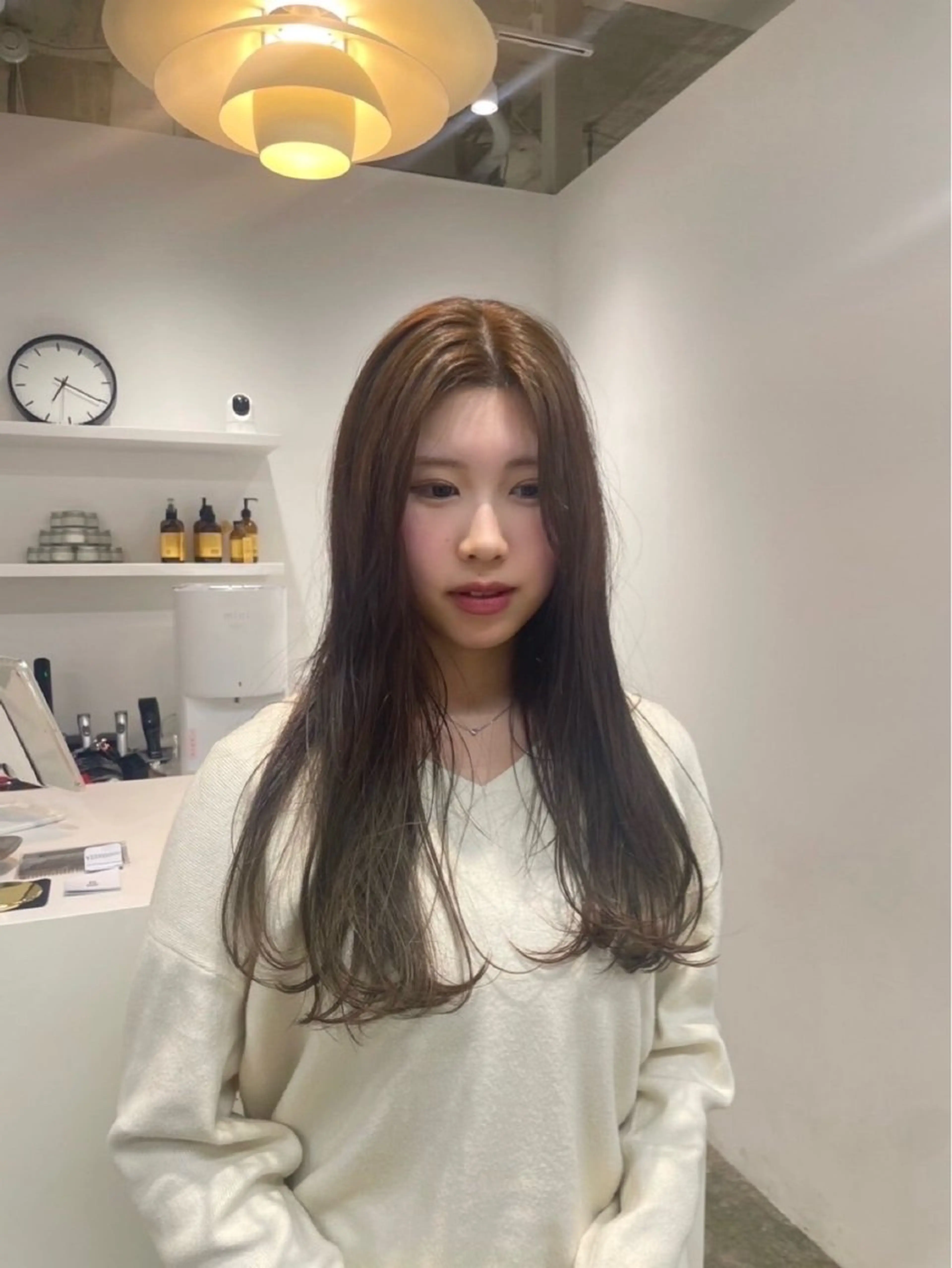 ロング カラー カット ヘアカラー H I ＮＡのヘアスタイル