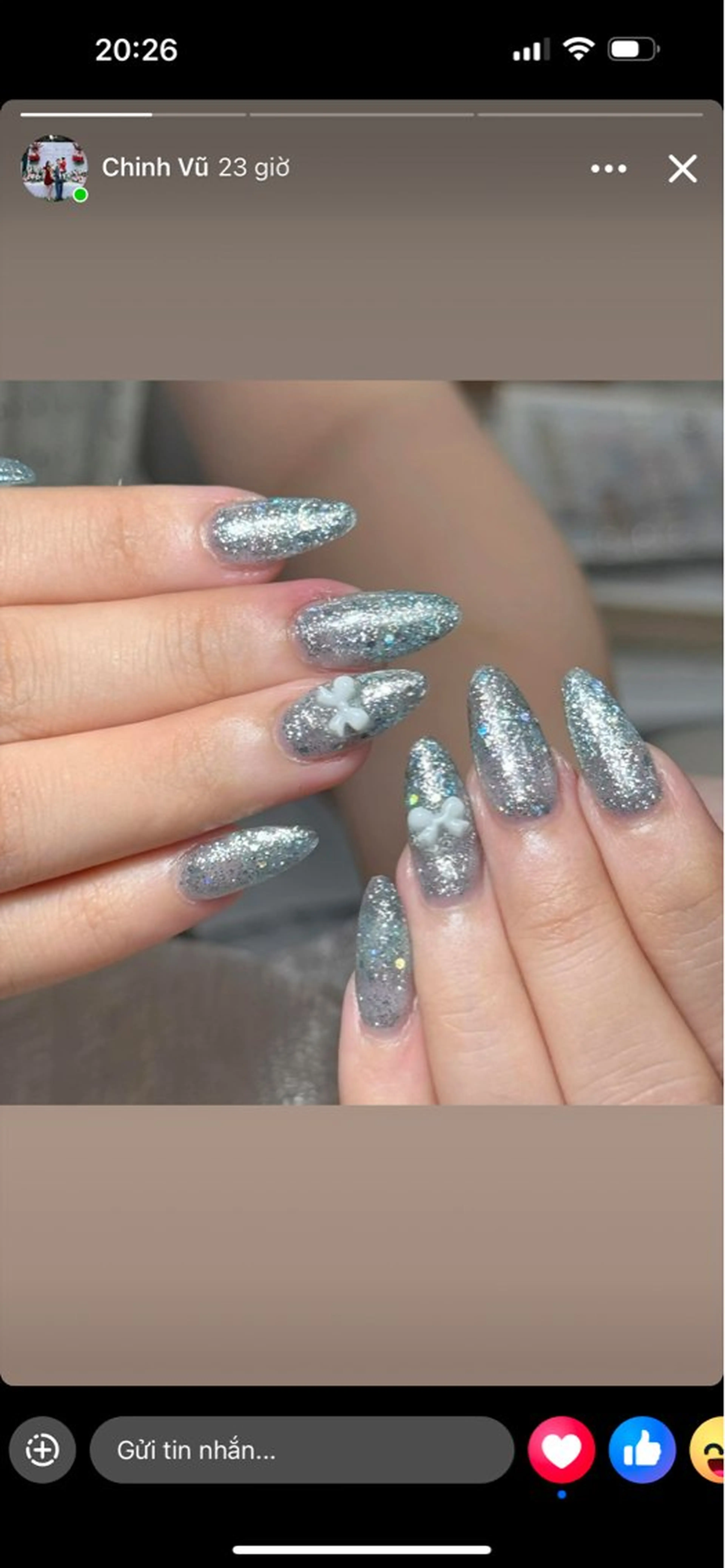 ネイル オーロラネイル ブルー チークネイル フットネイル フレンチネイル Hana ハナのネイルデザイン