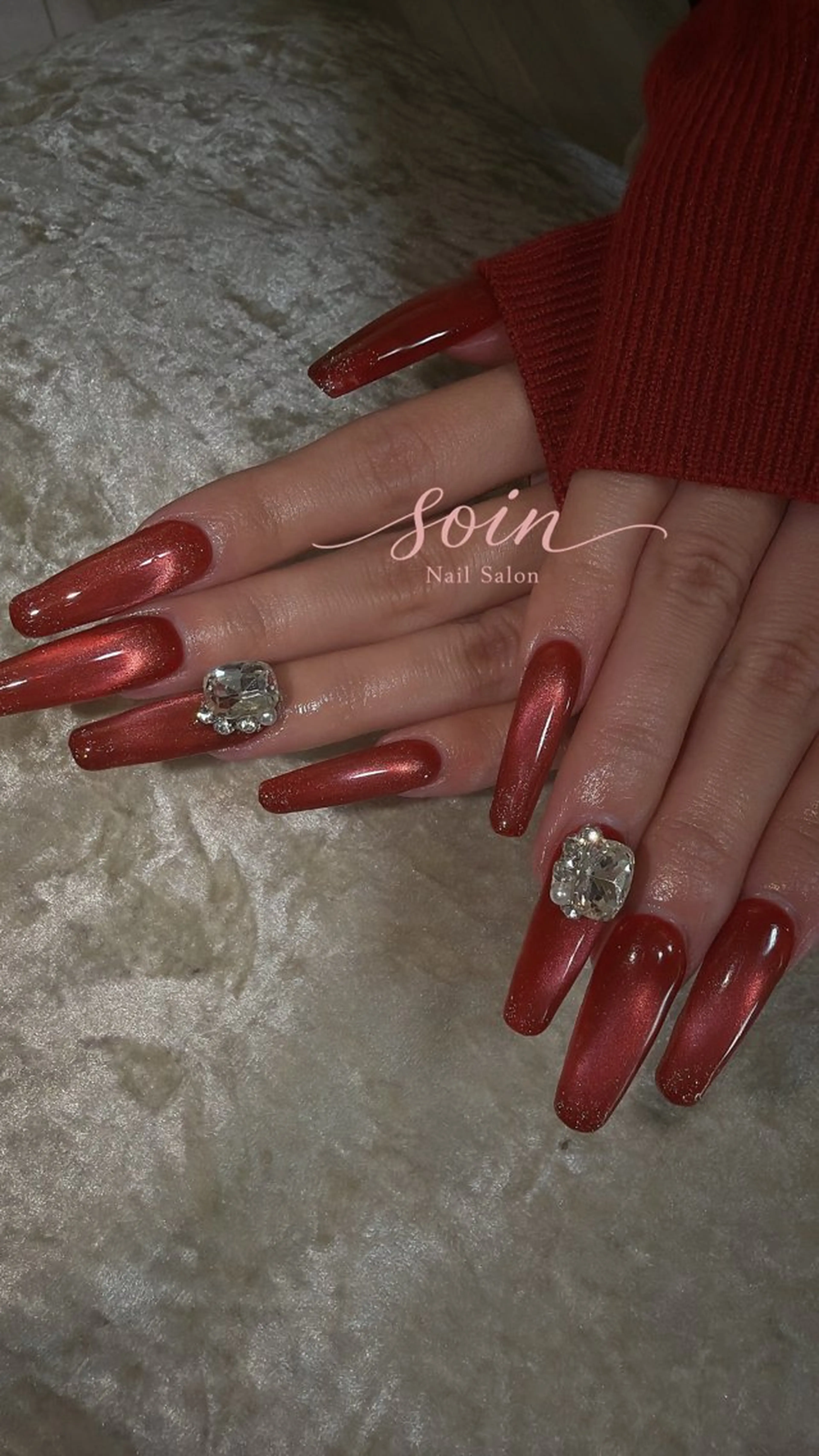 ネイル マグネットネイル ネイルチップ ヘアースタジオRenew所属・Nail salon soinのネイルデザイン