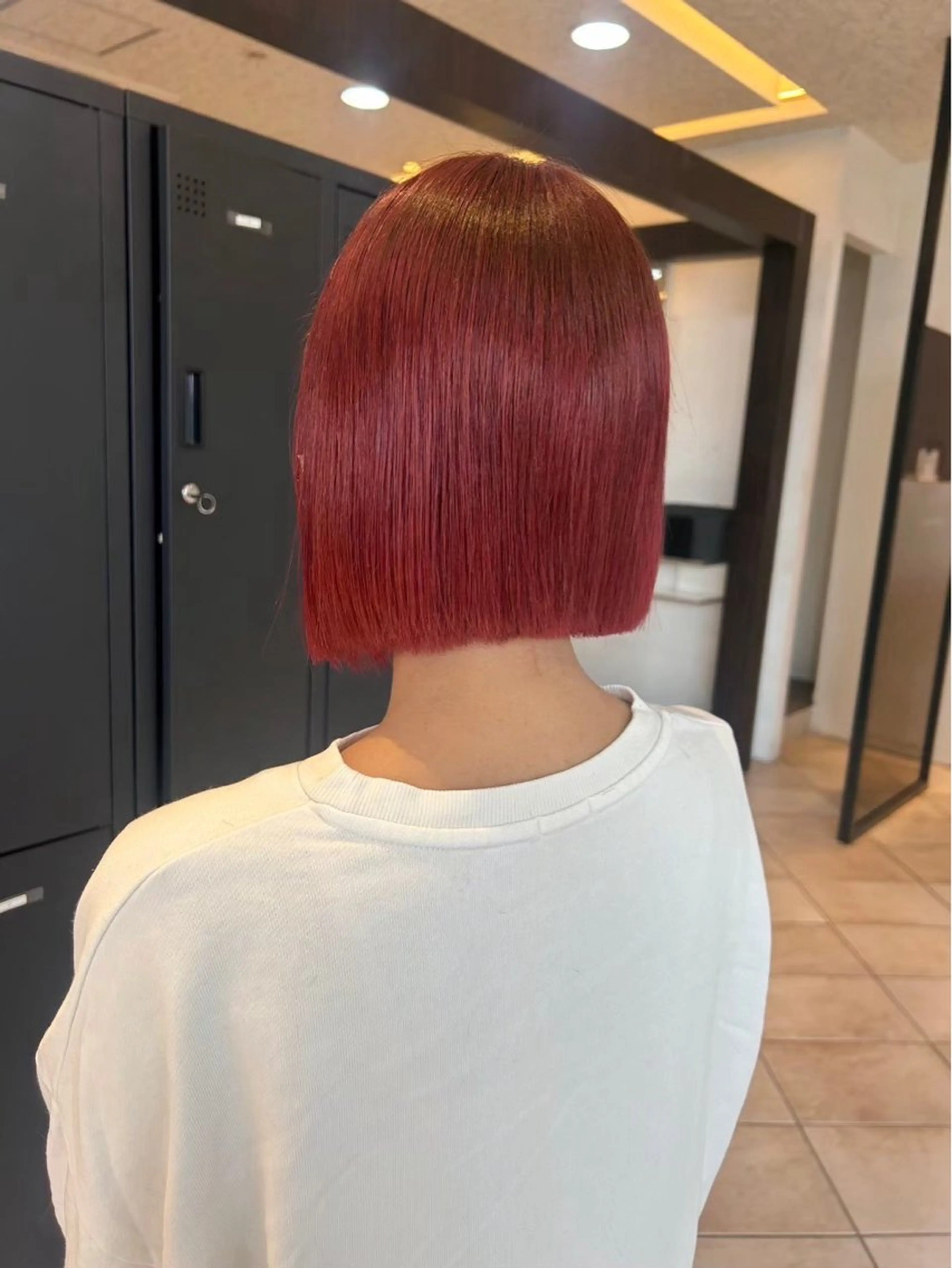 カラー うる艶＆縮毛矯正 ⟡.·小林理菜⟡.·のヘアスタイル