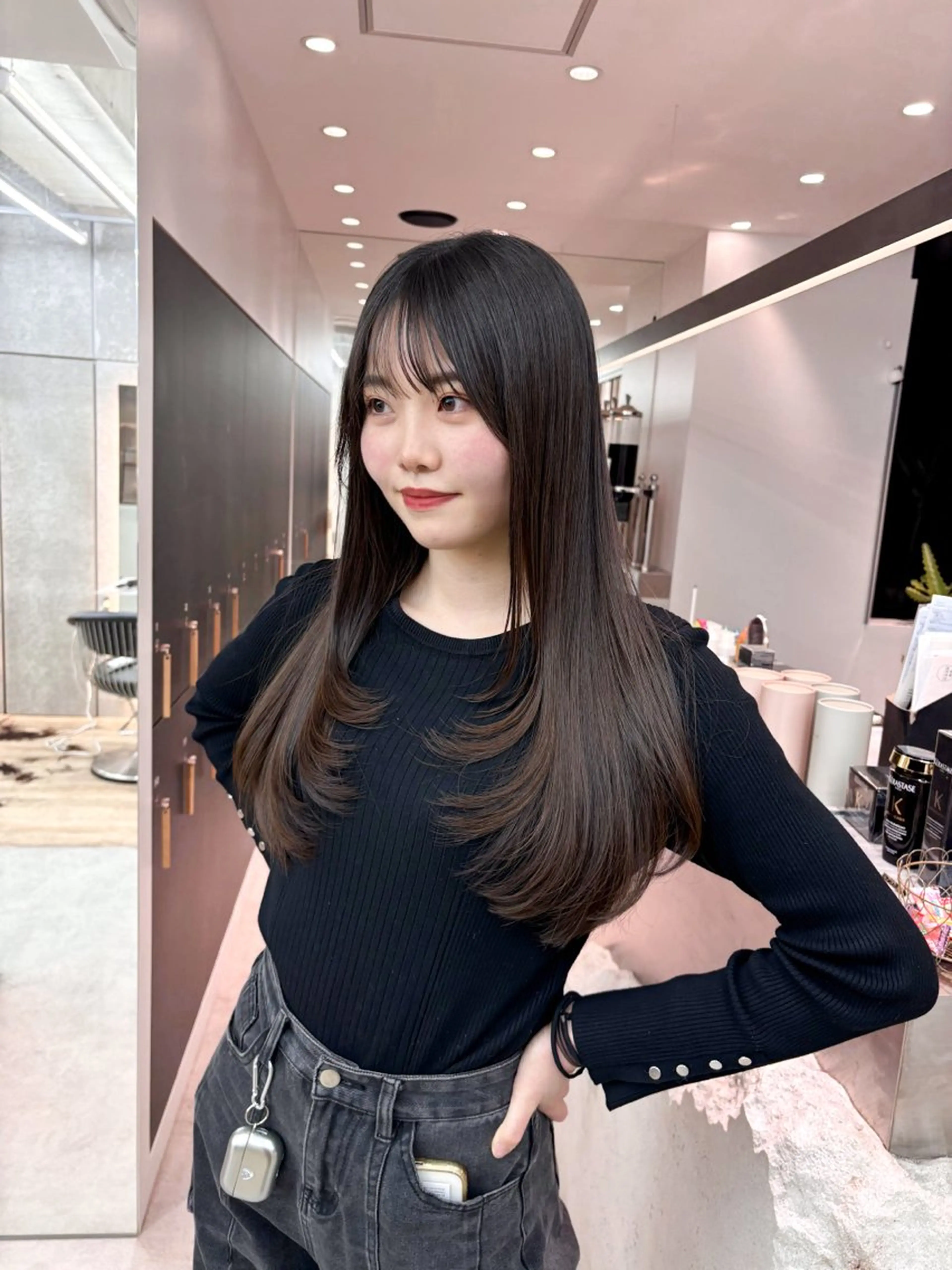 ロング カラー カット ヘアカラー トリートメント 髪質改善/縮毛矯正/ 韓国ヘア/矢野のヘアスタイル