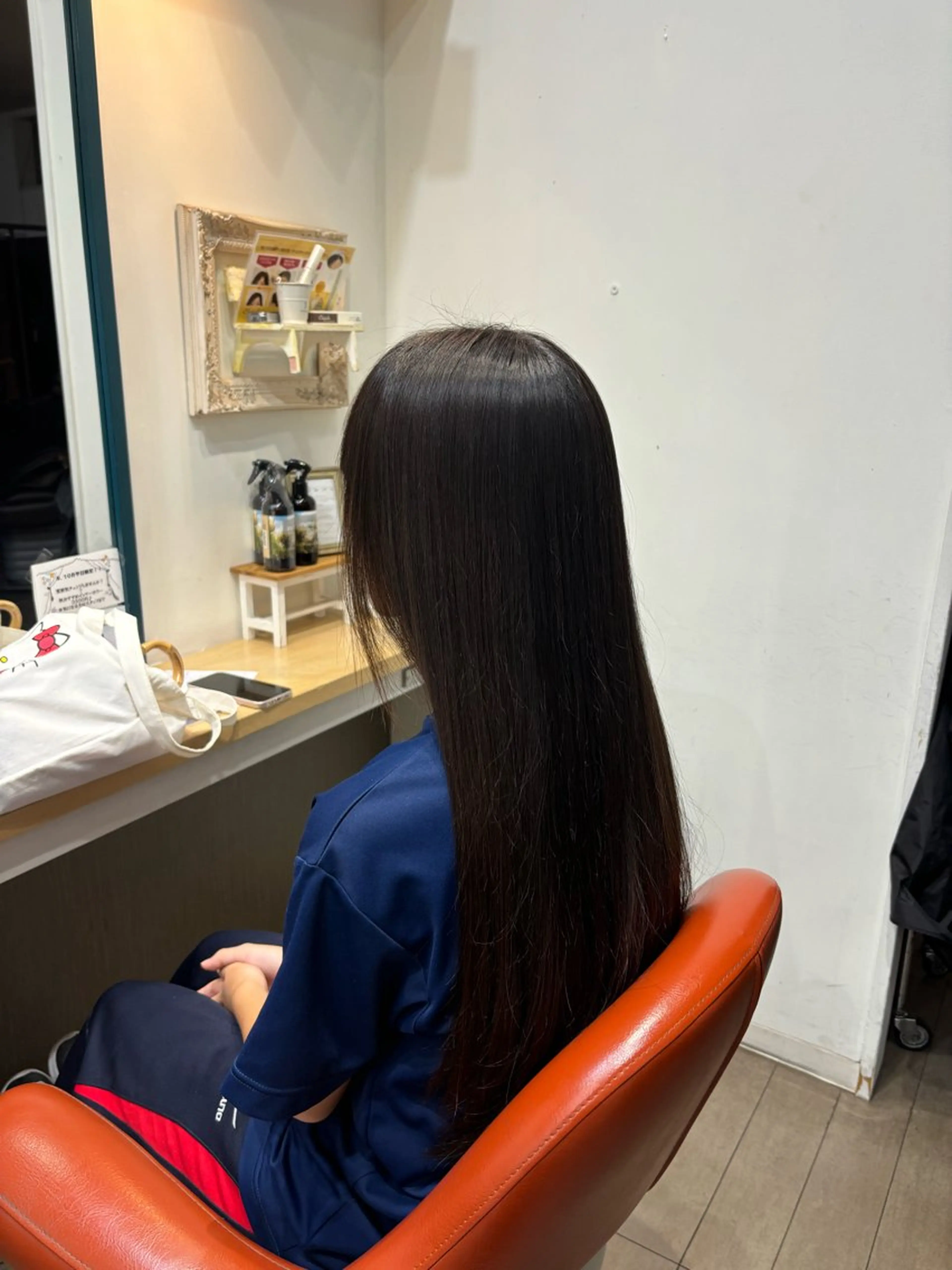 ロング 縮毛矯正 L-blossom  北上尾店所属・飯岡 セナのヘアスタイル