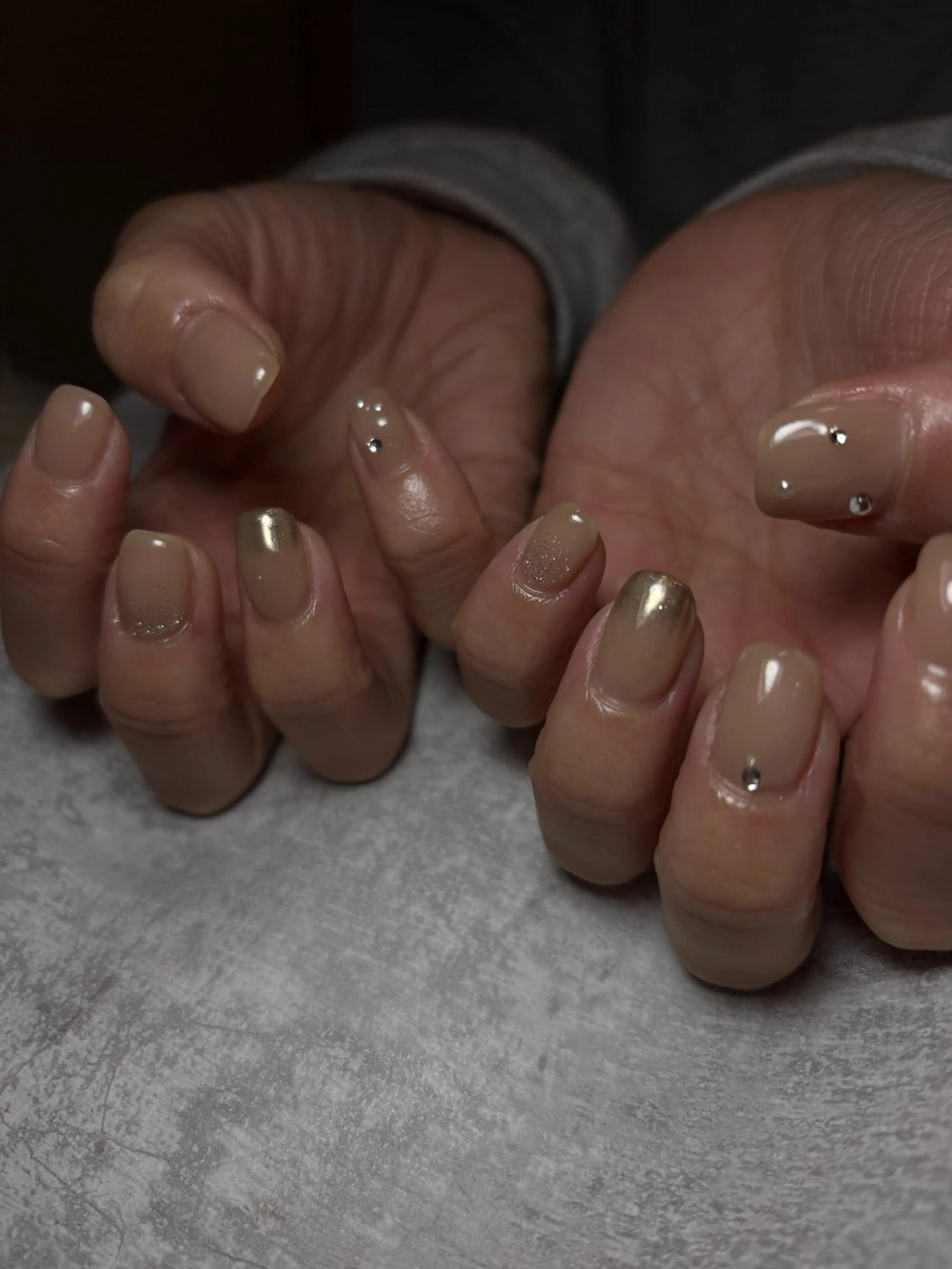 ネイル ミラーネイル 持ち込み ニュアンスネイル BEAUTY GARDEN 【nail salon unseul】所属・nana .のネイルデザイン