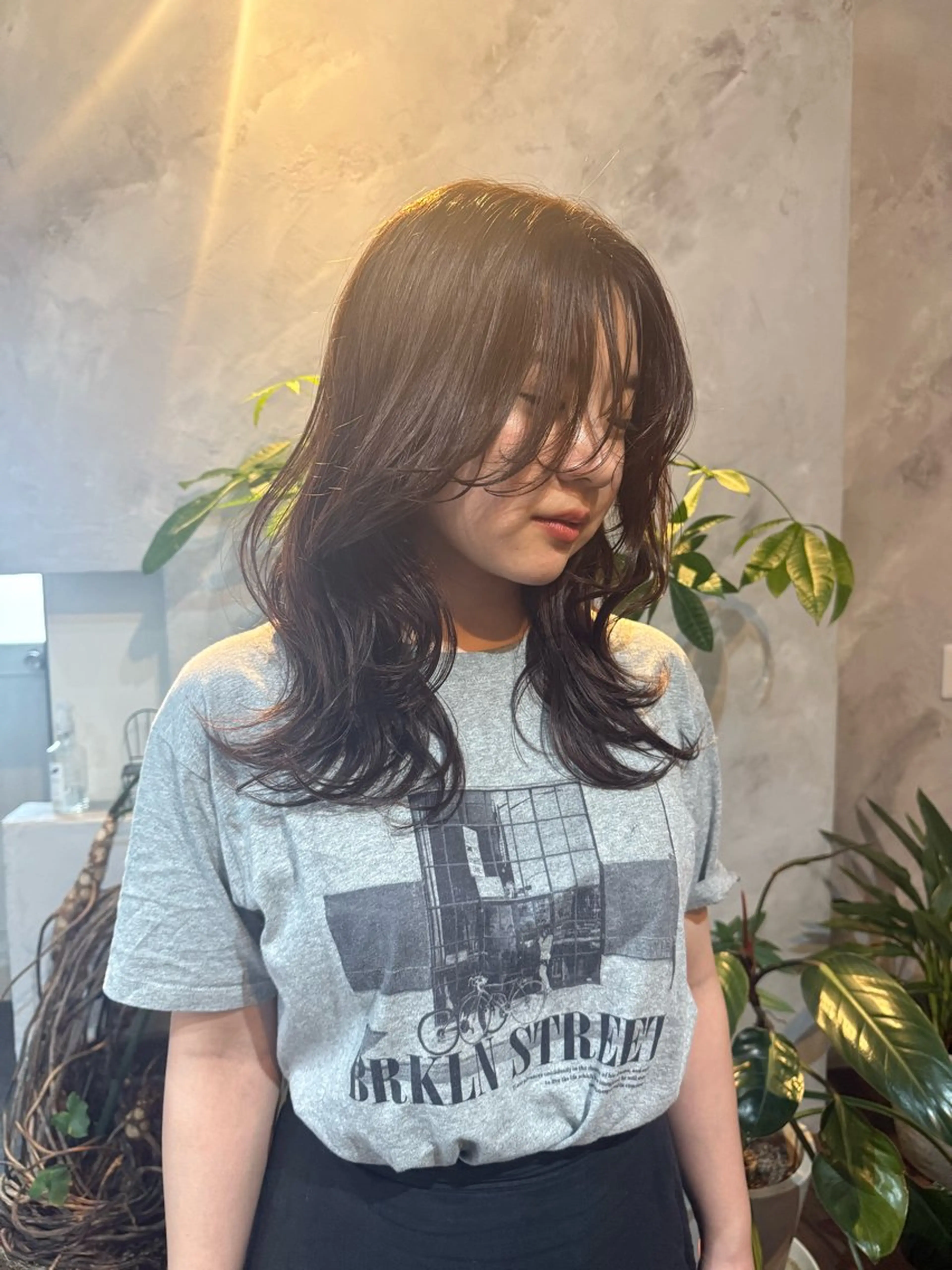 ロング 顔周りカット レイヤーカット カット ヘッドスパ 髪質改善&艶髪　miroa （ミロア）所属・天神/髪質改善カラー miroa/miyuのヘアスタイル