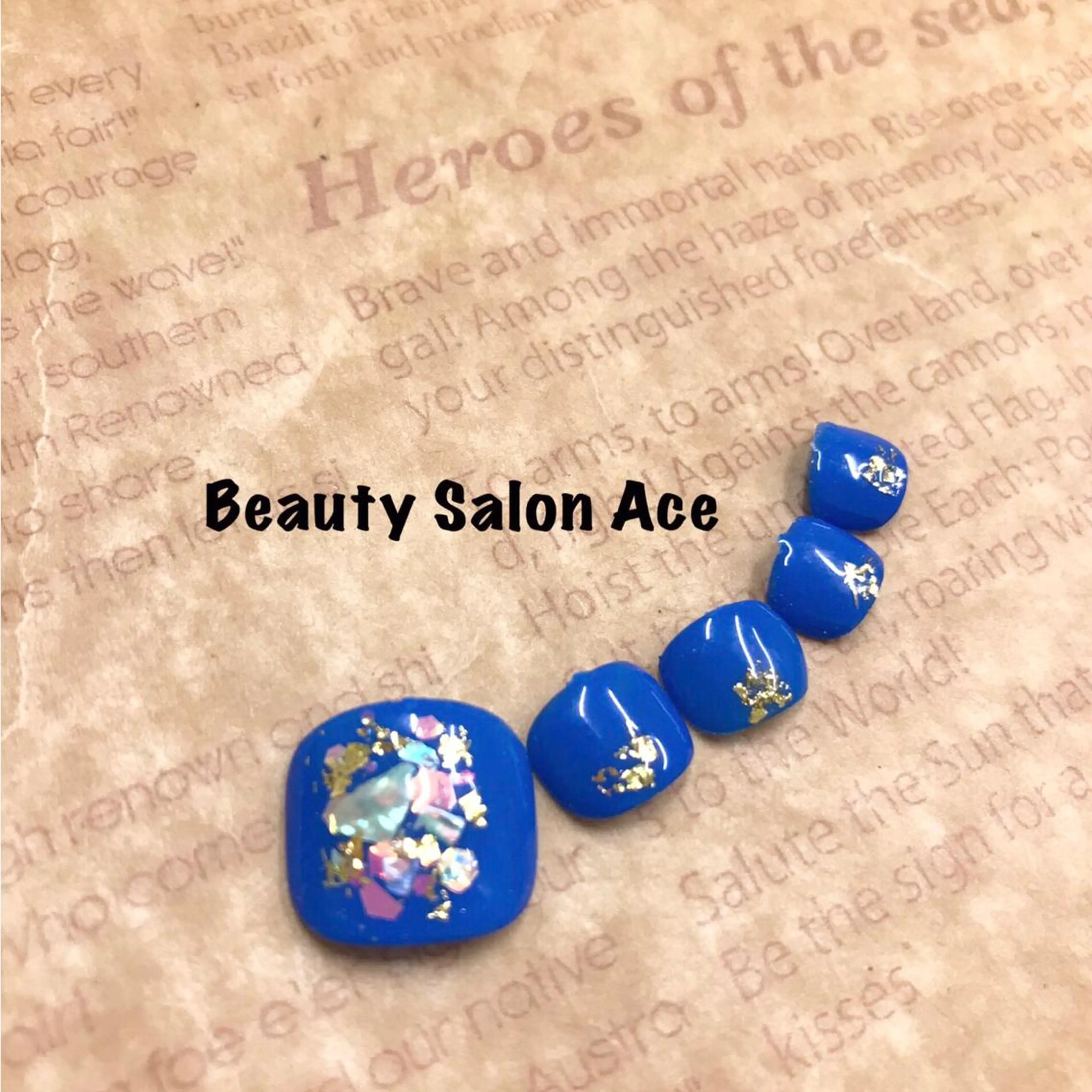 ネイル フットネイル Beauty Salon Ace(ネイルサロン エース)所属・池袋フィルイン Ace♡長さだしのネイルデザイン