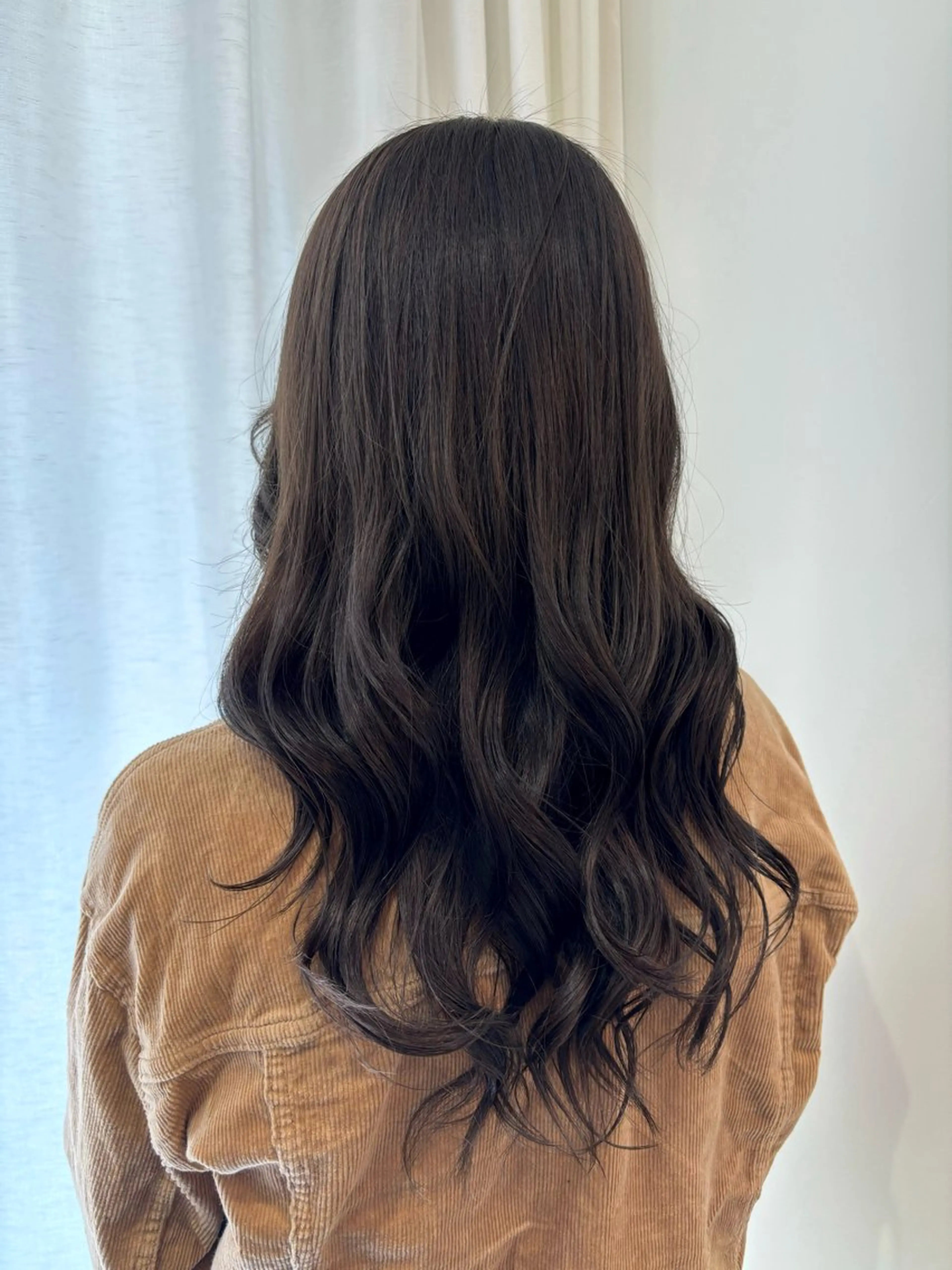 セミロング カラー アッシュ ベージュカラー ducha所属・DUCHA Tomida naoのヘアスタイル