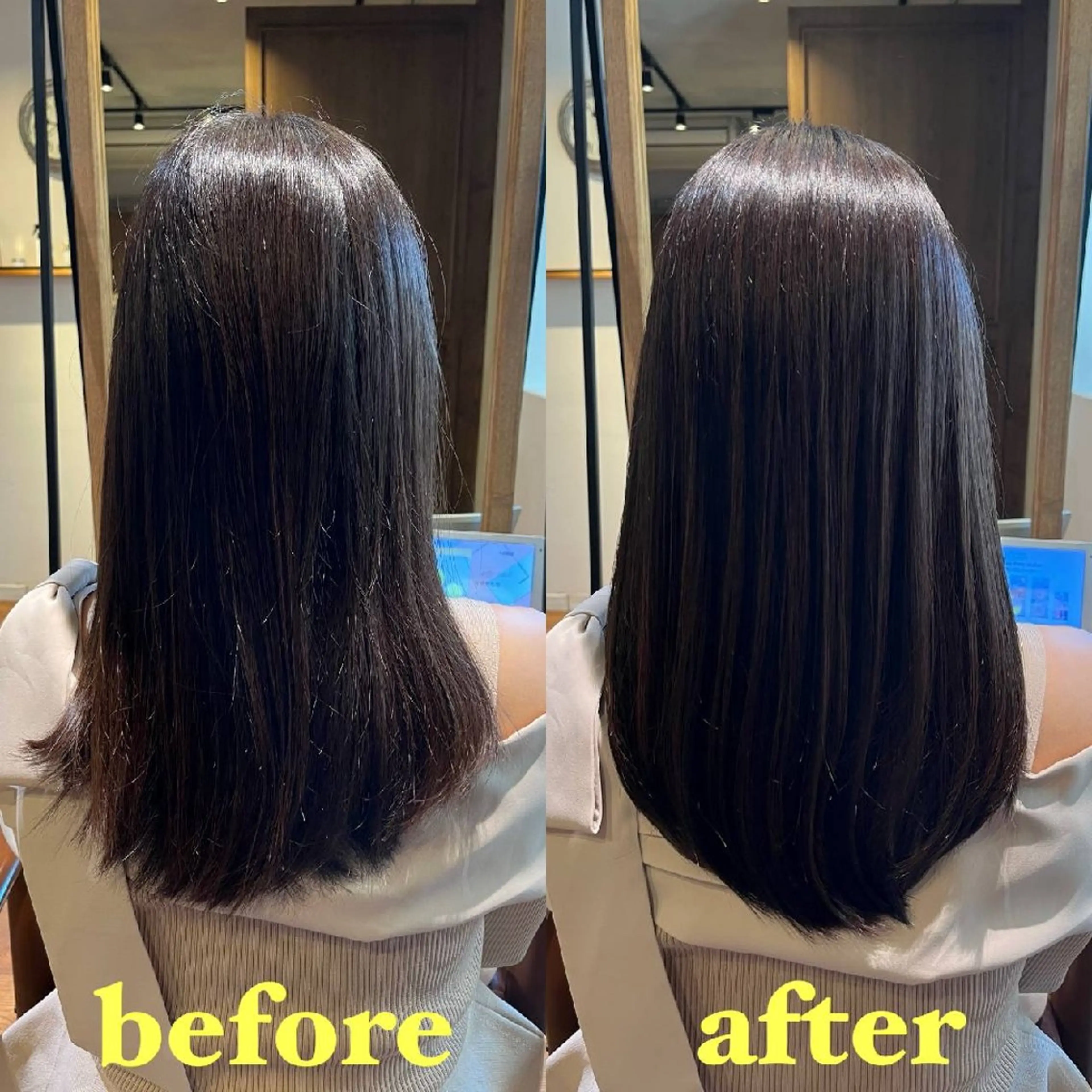 美髪矯正（カットなし）の写真