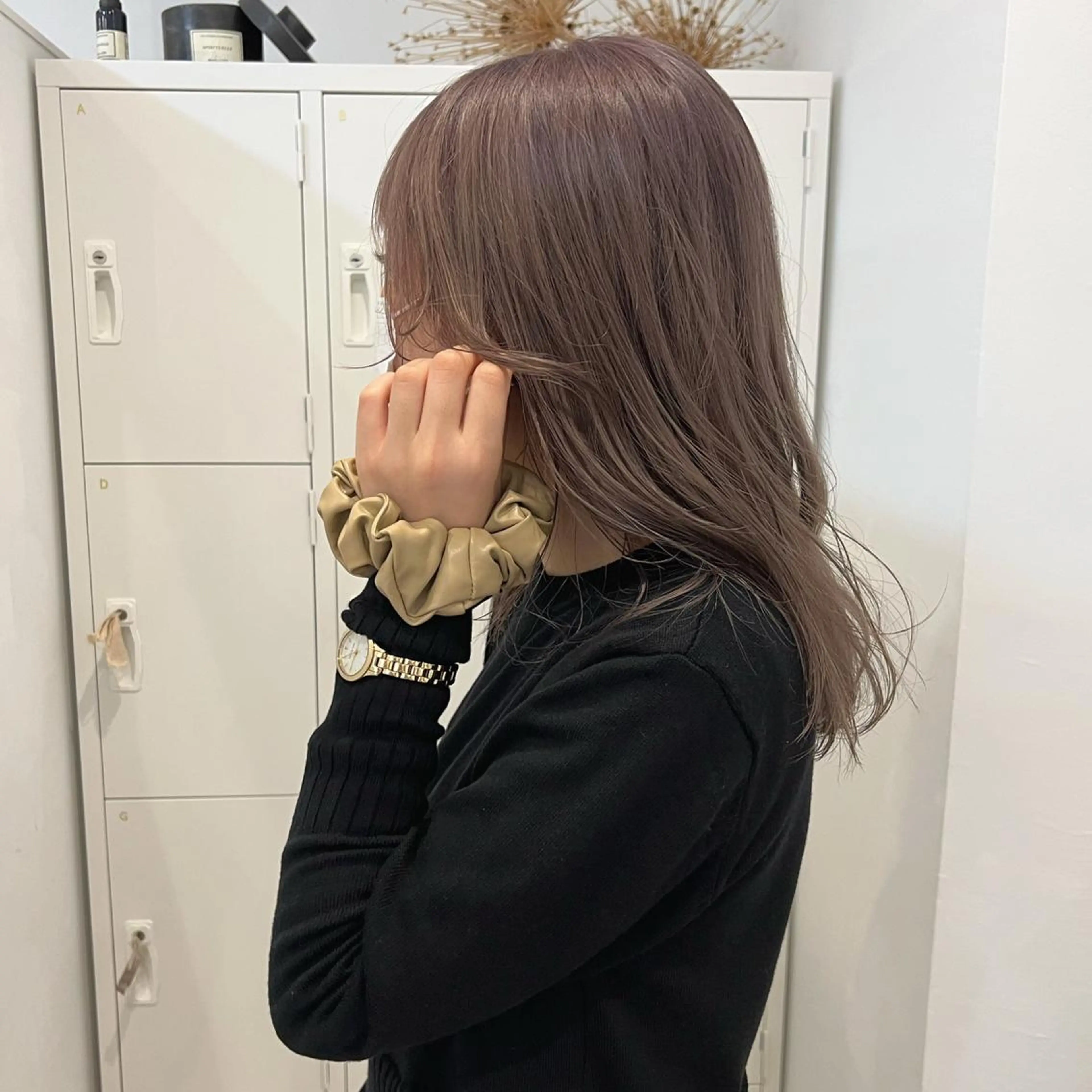 セミロング カラー ショート・ボブパーマ 指名No.1かけるのヘアスタイル