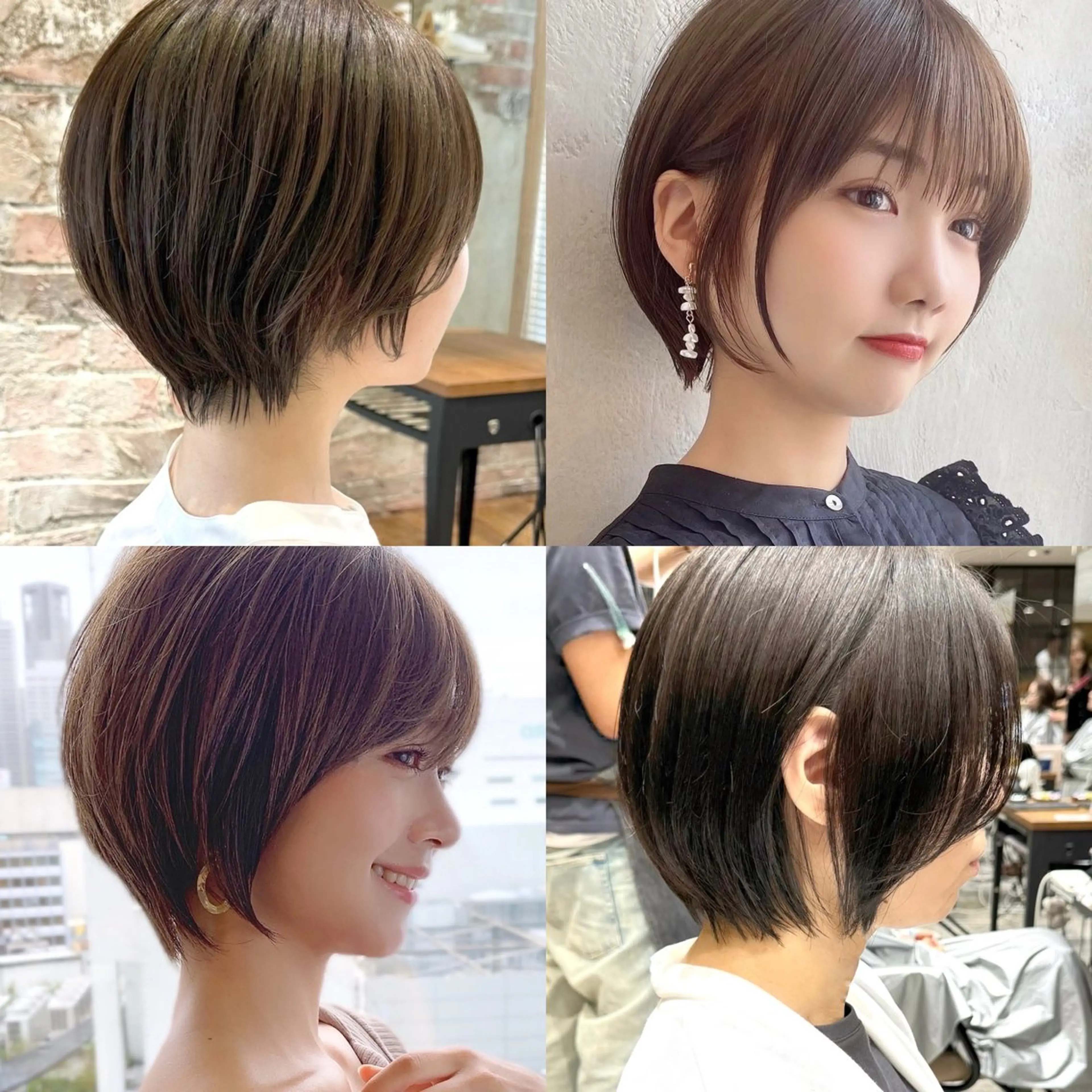 ショート カラー カット ヘアカラー トリートメント 💍新宿ショート 💍岩田莉奈のヘアスタイル