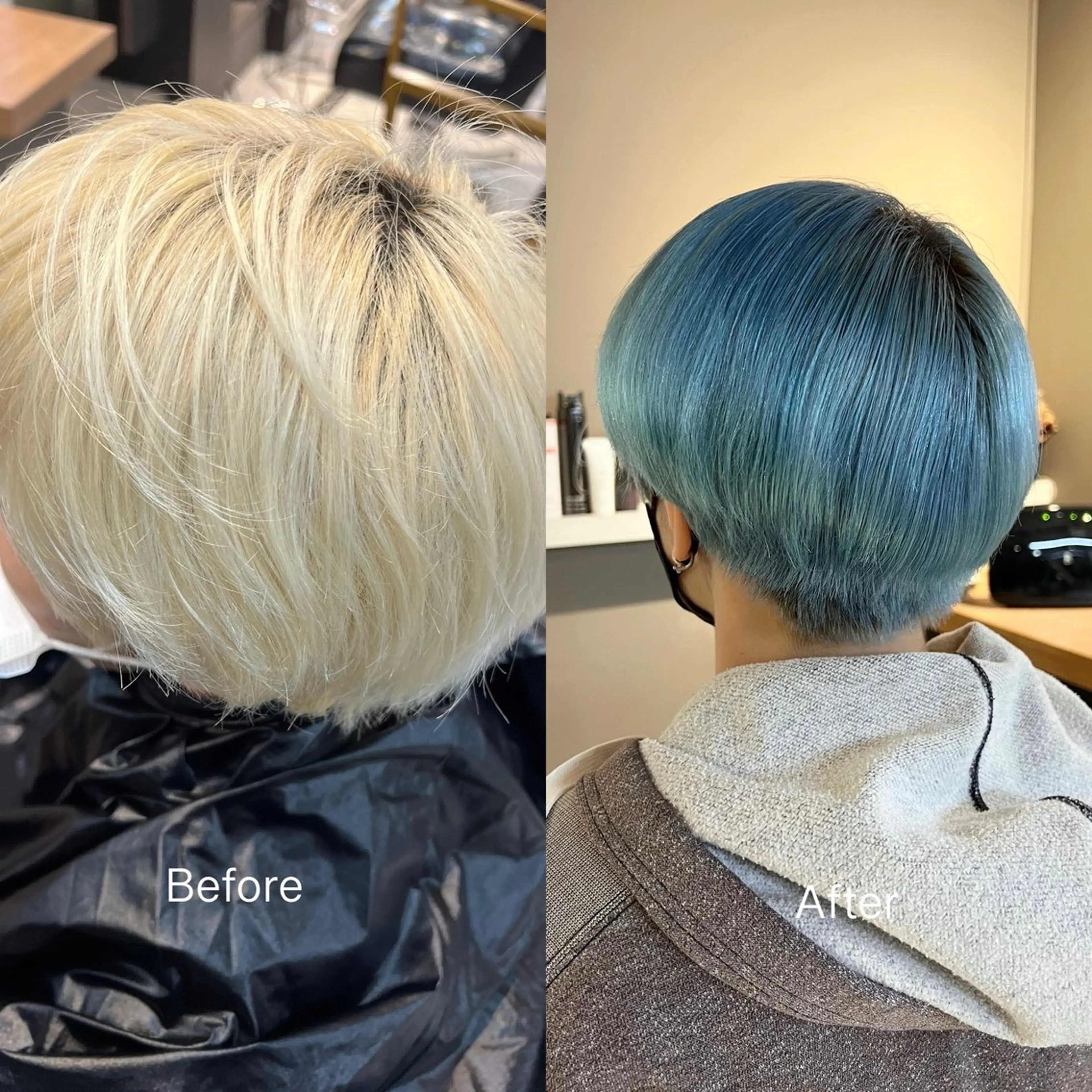 ショート カラー ブリーチ daiki 原宿のヘアスタイル