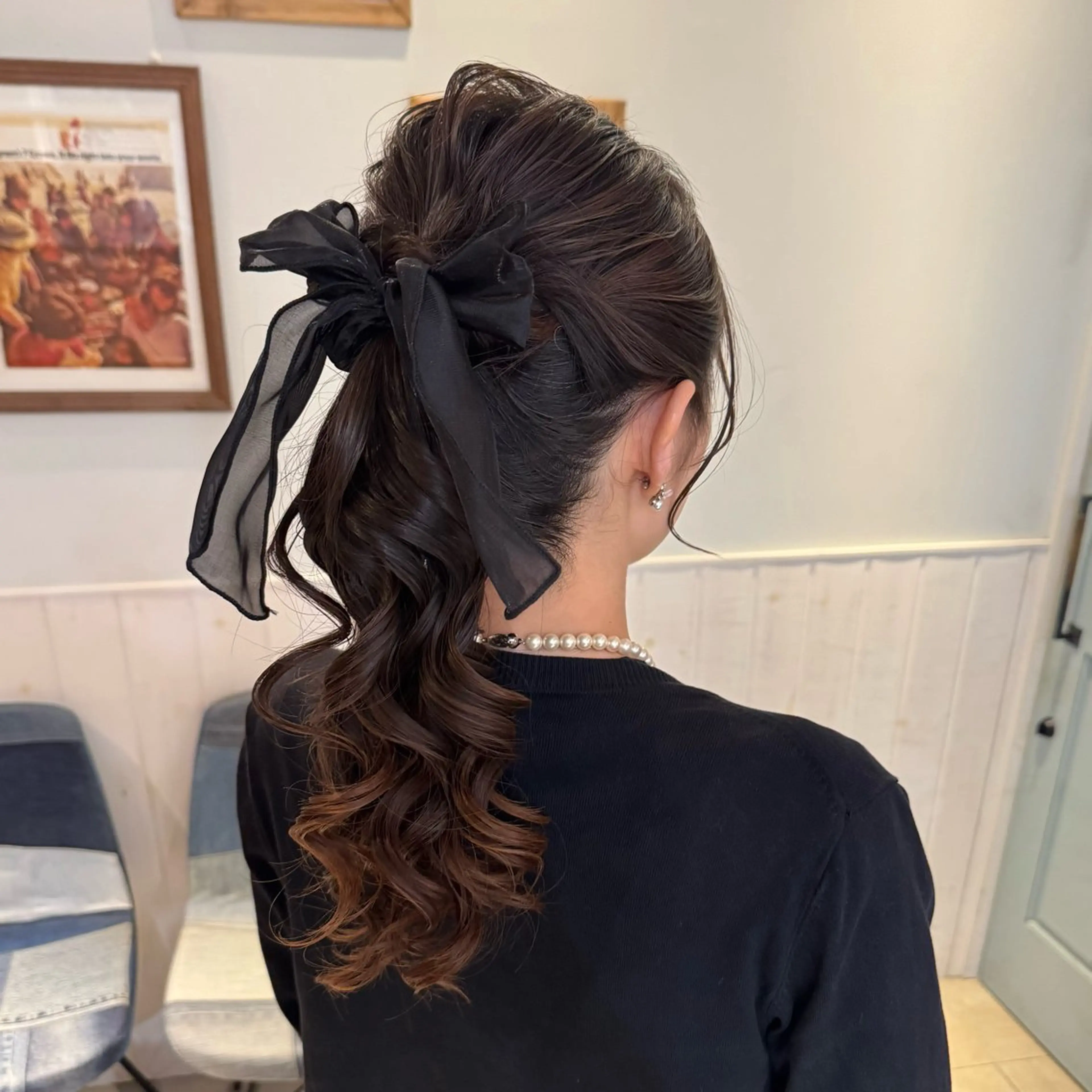 ヘアアレンジ ポニーテール ヘアセット 🍀ブリーチ/艶カラ ー🍀 コイケのヘアスタイル