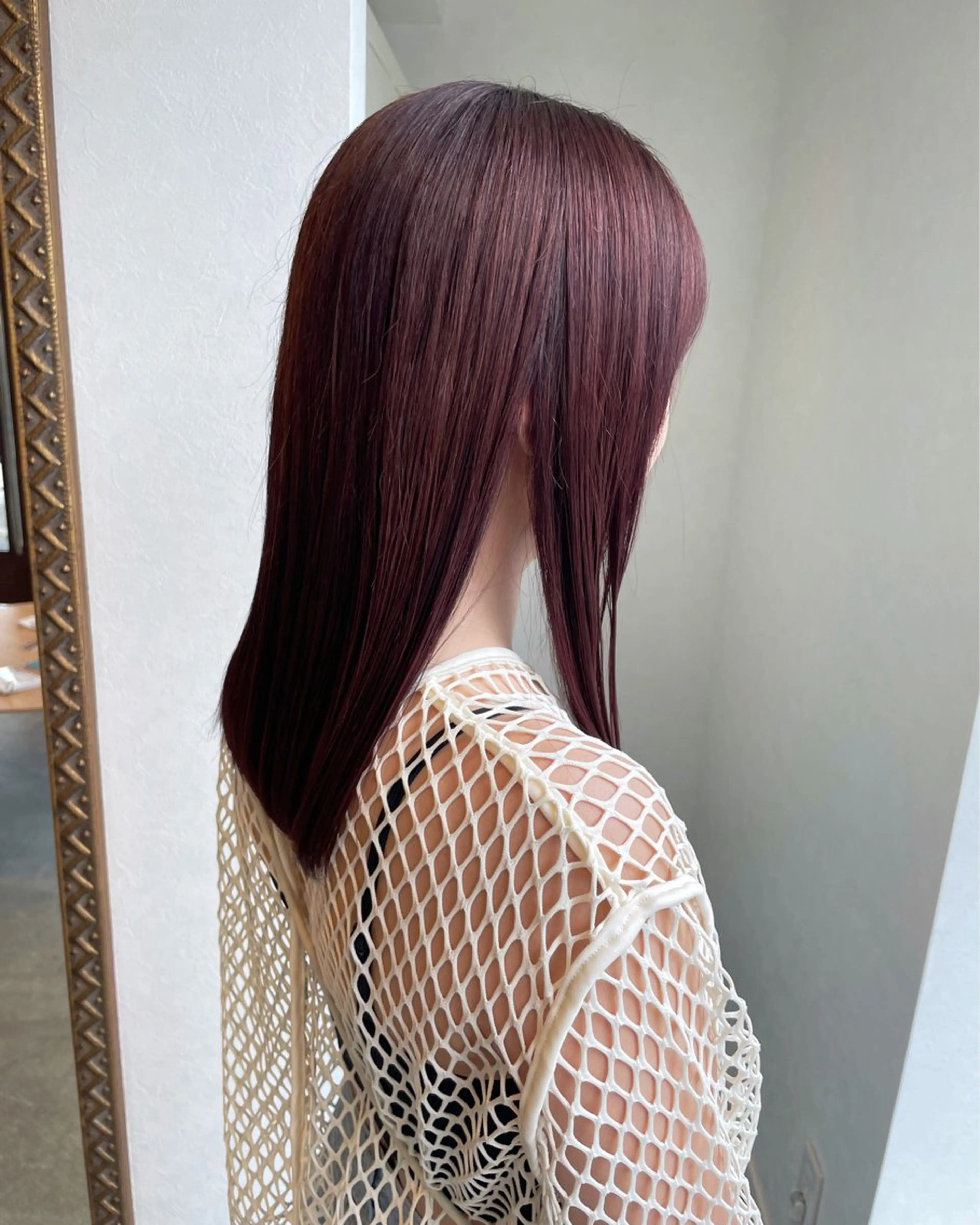 カラー ヘアカラー ミツキ/ 透明感カラー/セットのヘアスタイル