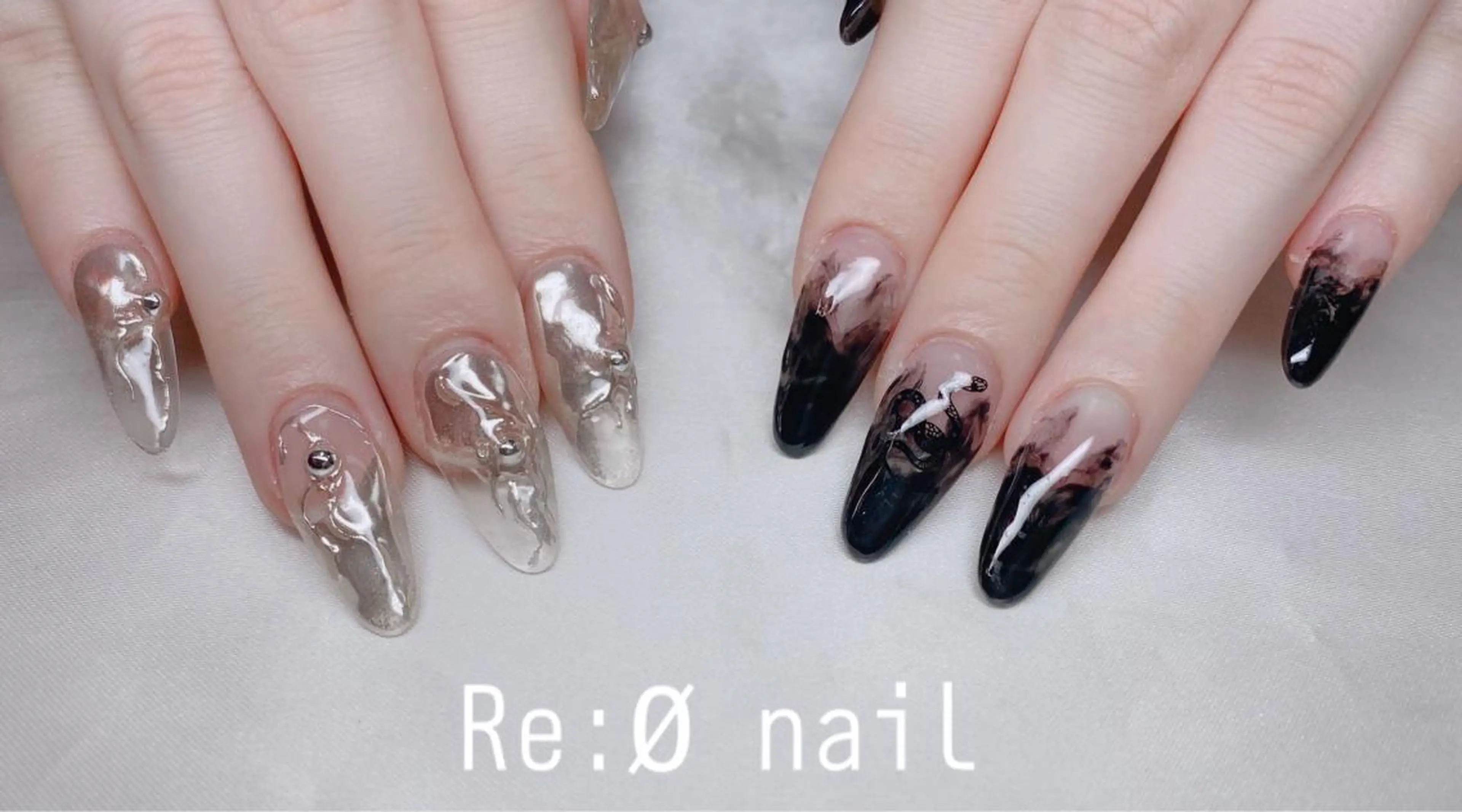 ネイル ハンドネイル Re:Ø nail 🩵TSUJIのネイルデザイン