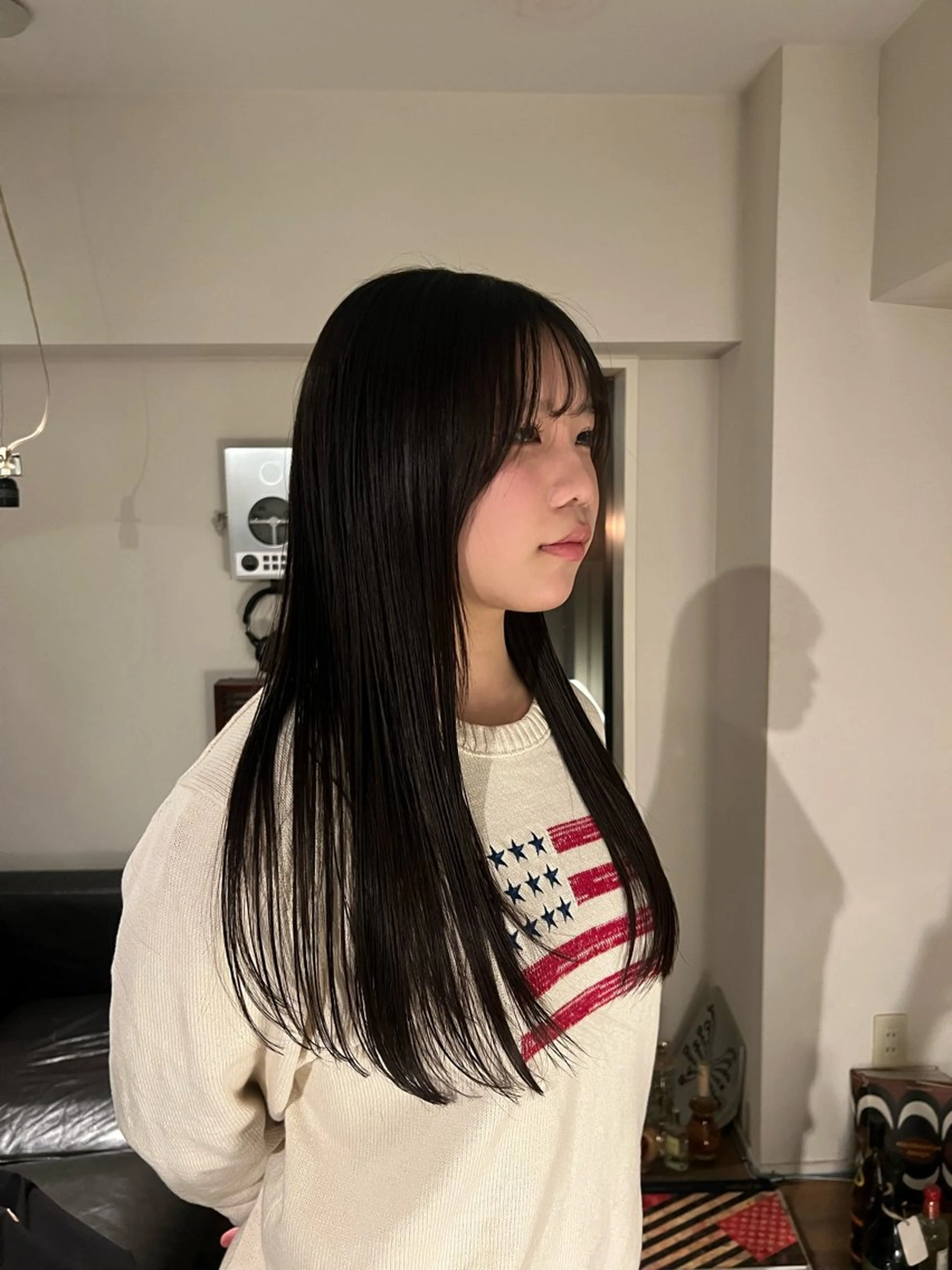 ロング 坂本 鈴のヘアスタイル