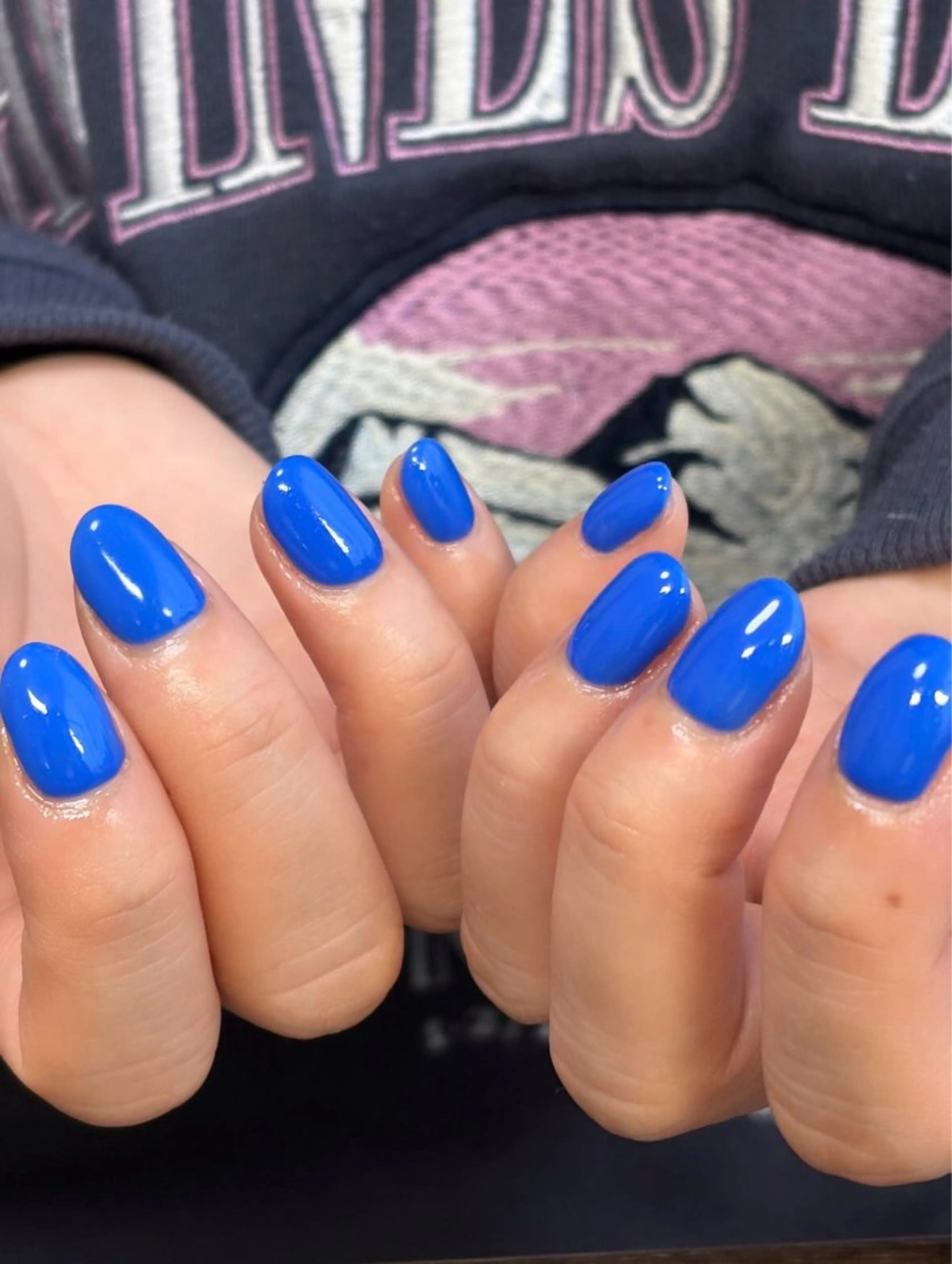 ワンカラーネイルの写真