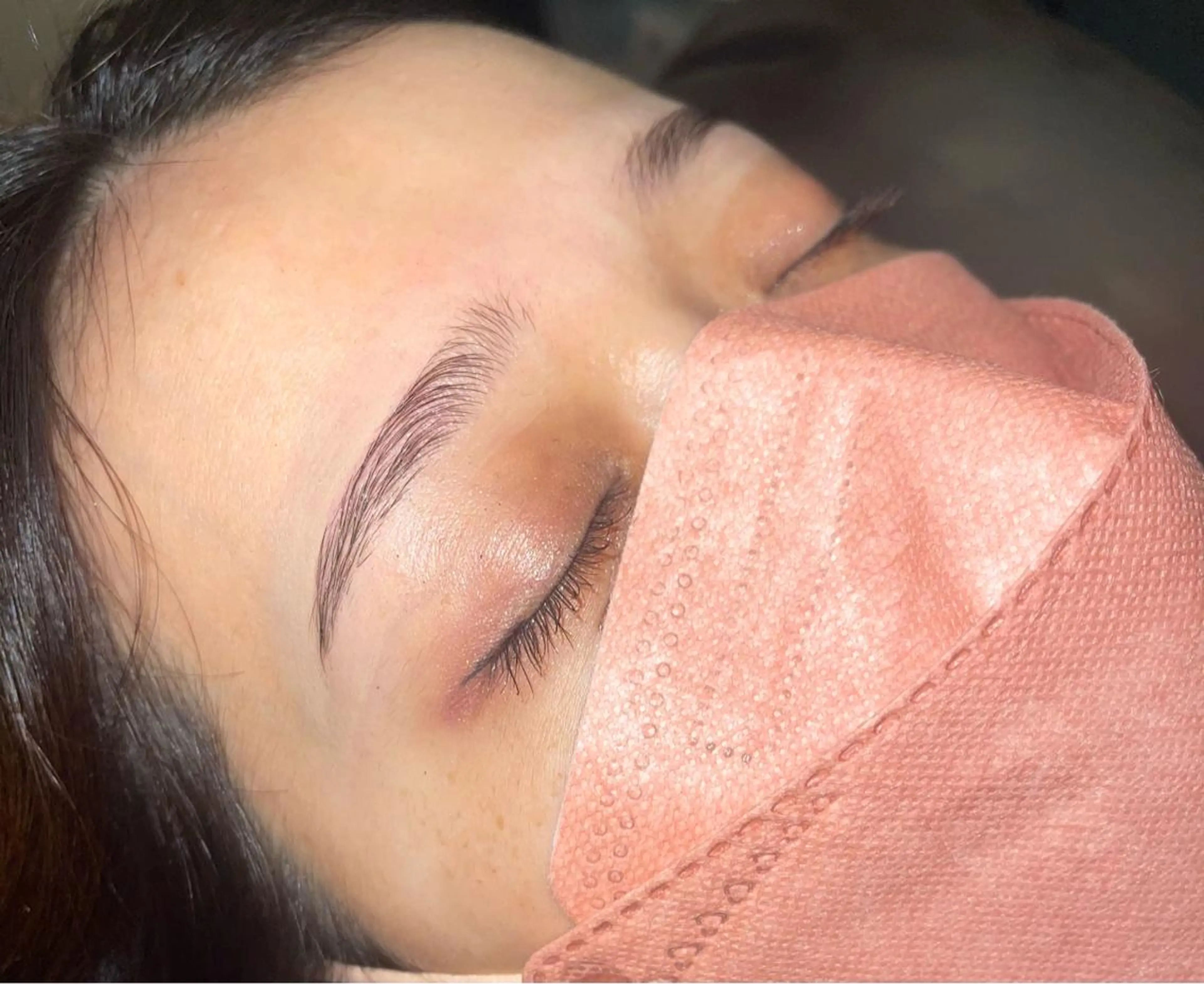 デート前でも安心!ヘアのスタイリング付き❤️🔥ハリウッドブロウリフト+眉毛waxの写真